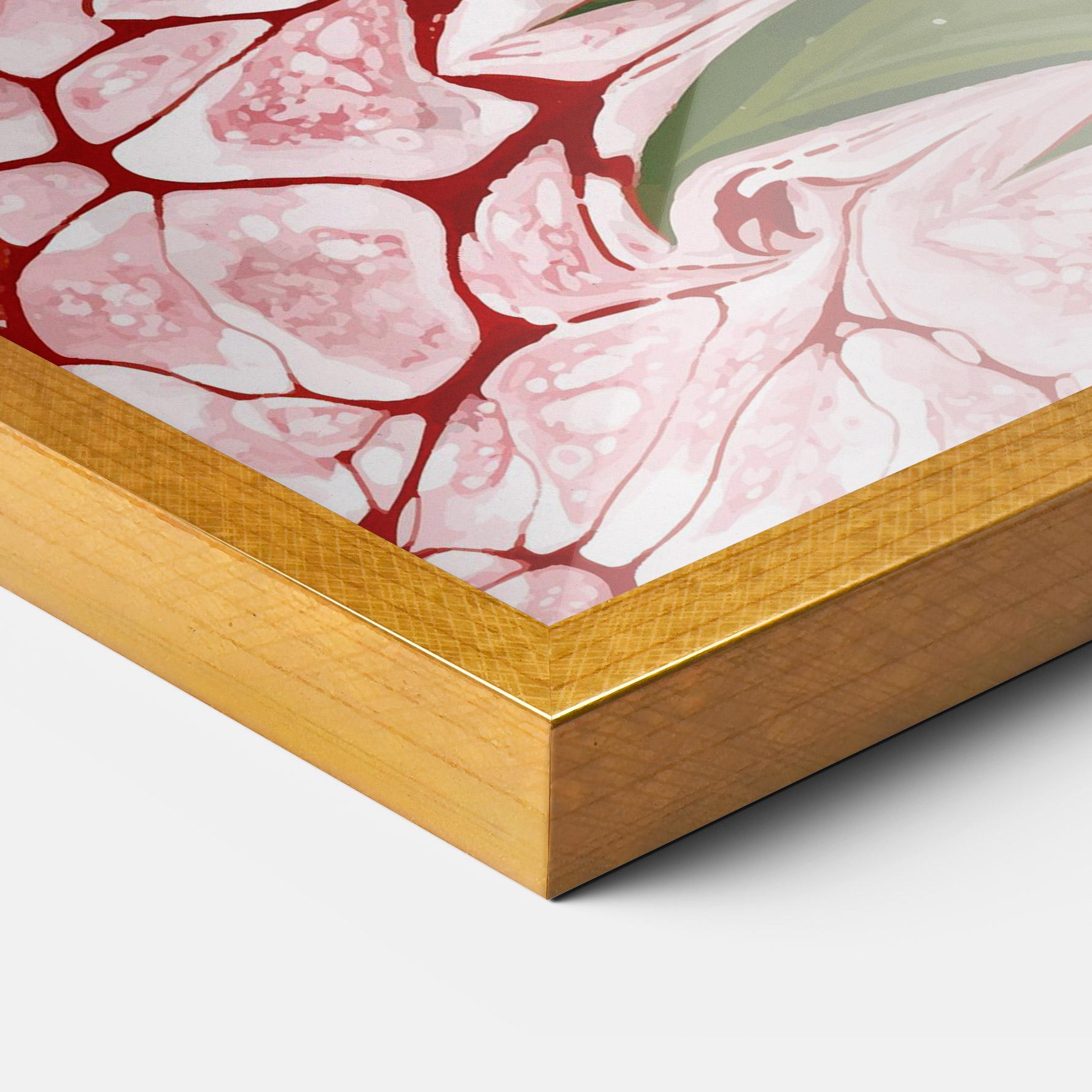 Plakat w Ramie Blue Spring Flower mockup 3