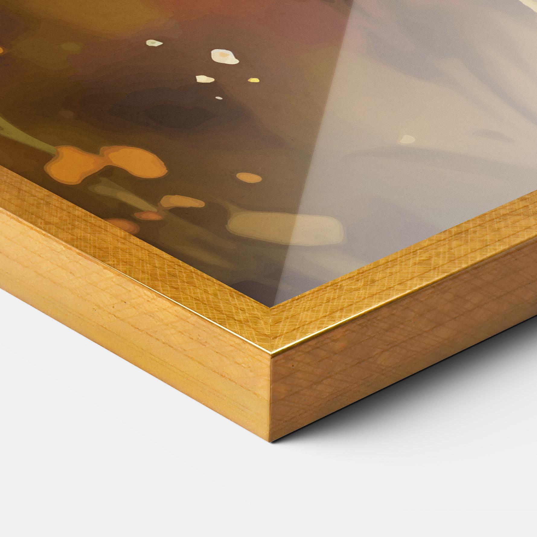 Plakat w Ramie Orange Pink Spring mockup 3