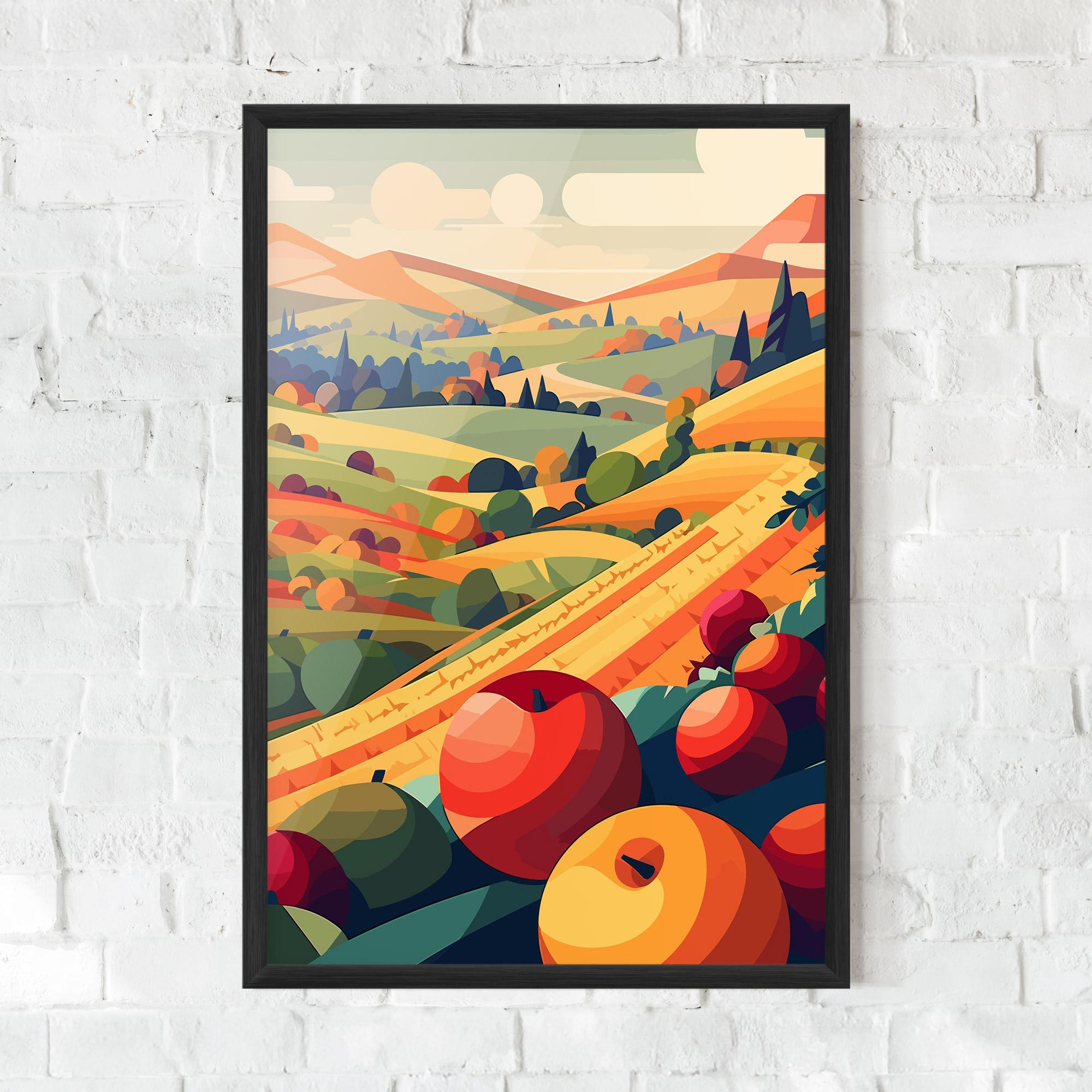 Plakat w Ramie Autumn Rural Fruits mockup 0