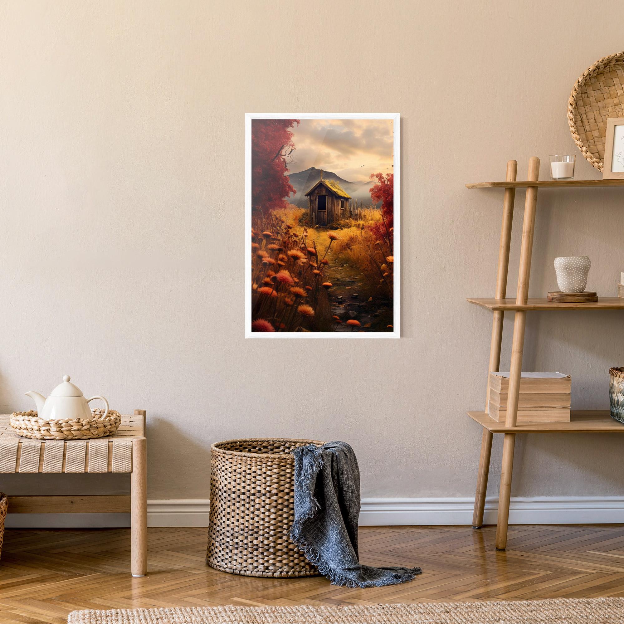 Plakat w Ramie Small Cabin Field mockup 9