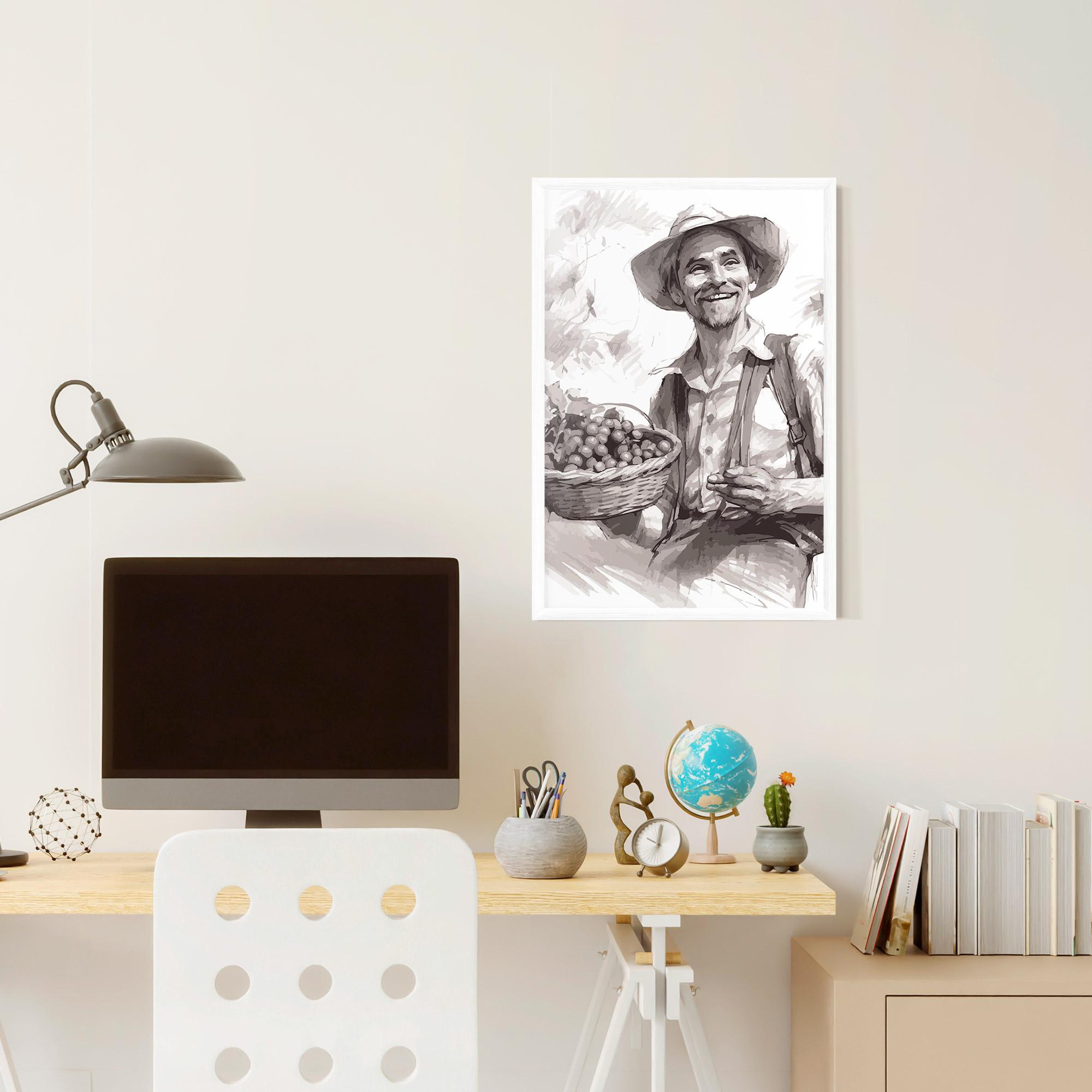Plakat w Ramie Happy Farmer mockup 6