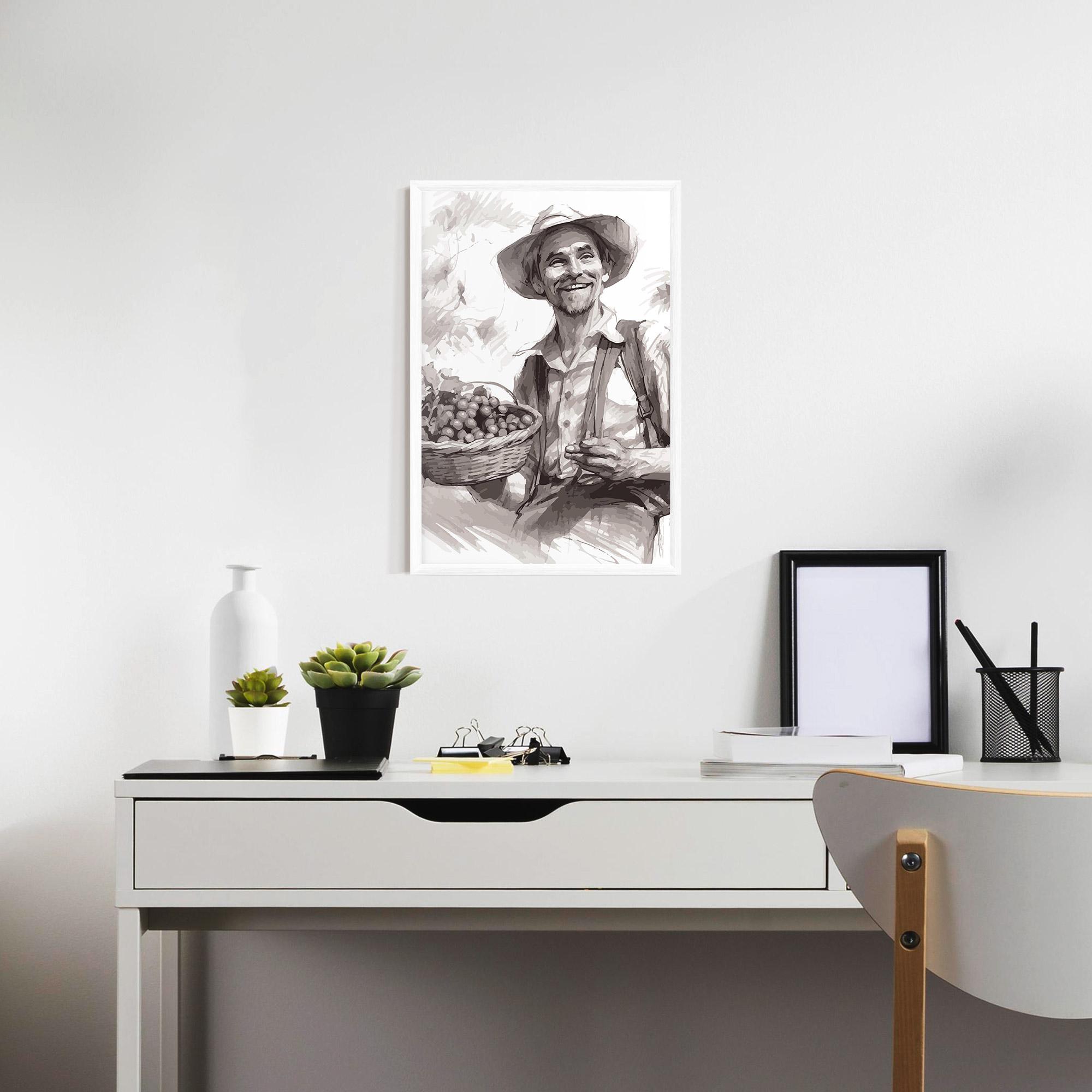 Plakat w Ramie Happy Farmer mockup 7