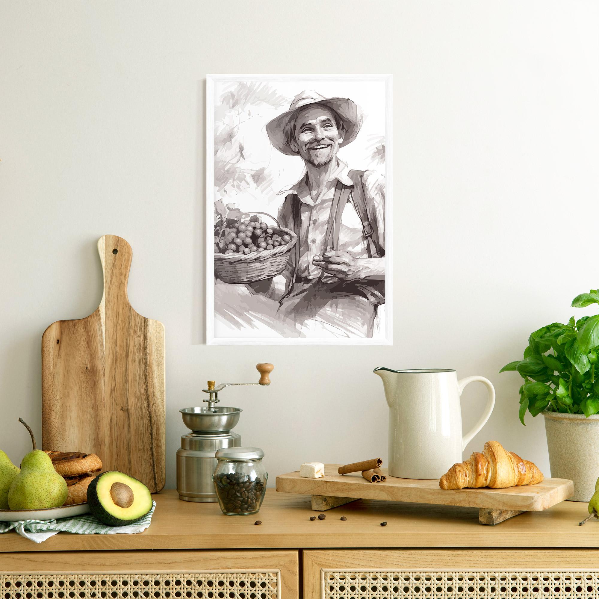 Plakat w Ramie Happy Farmer mockup 8