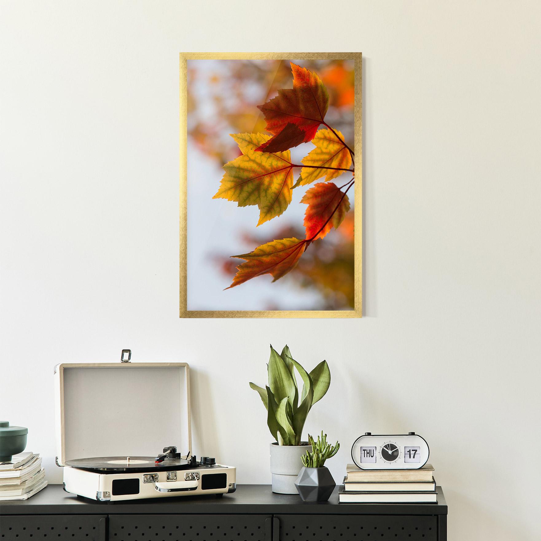Plakat w Ramie Red Yellow Autumn mockup 2