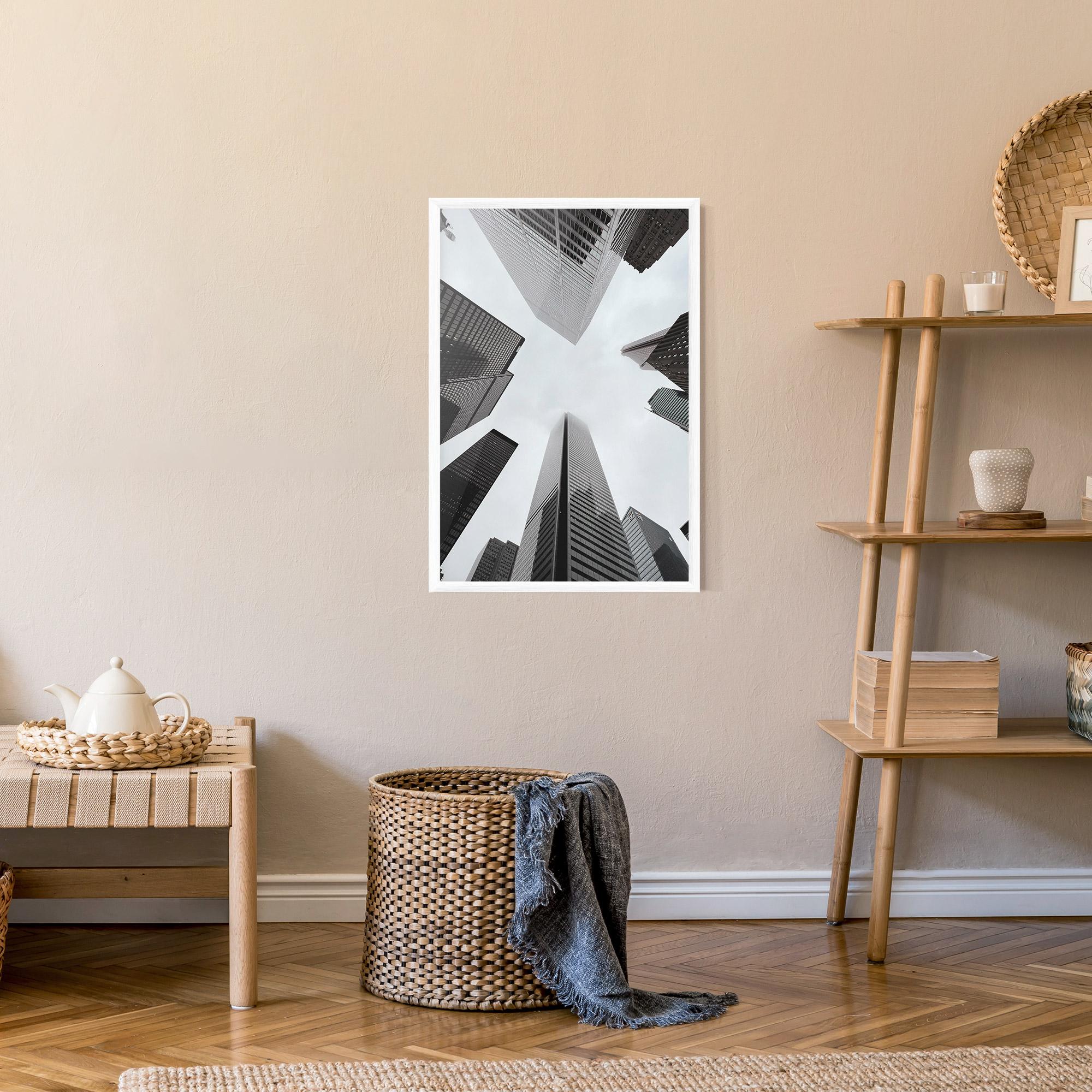 Plakat w Ramie High Grey Building mockup 9