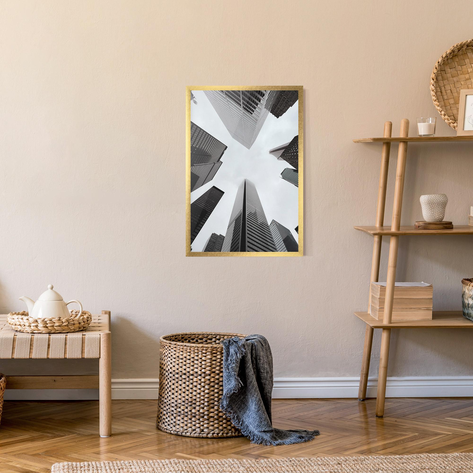 Plakat w Ramie High Grey Building mockup 9