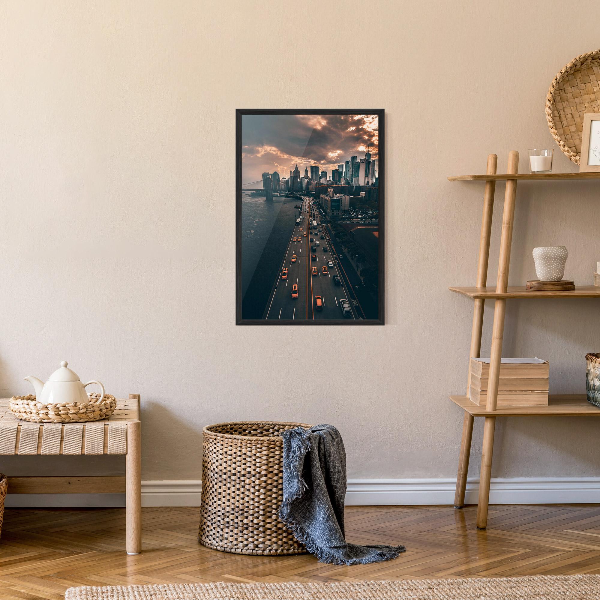 Plakat w Ramie Above City mockup 9