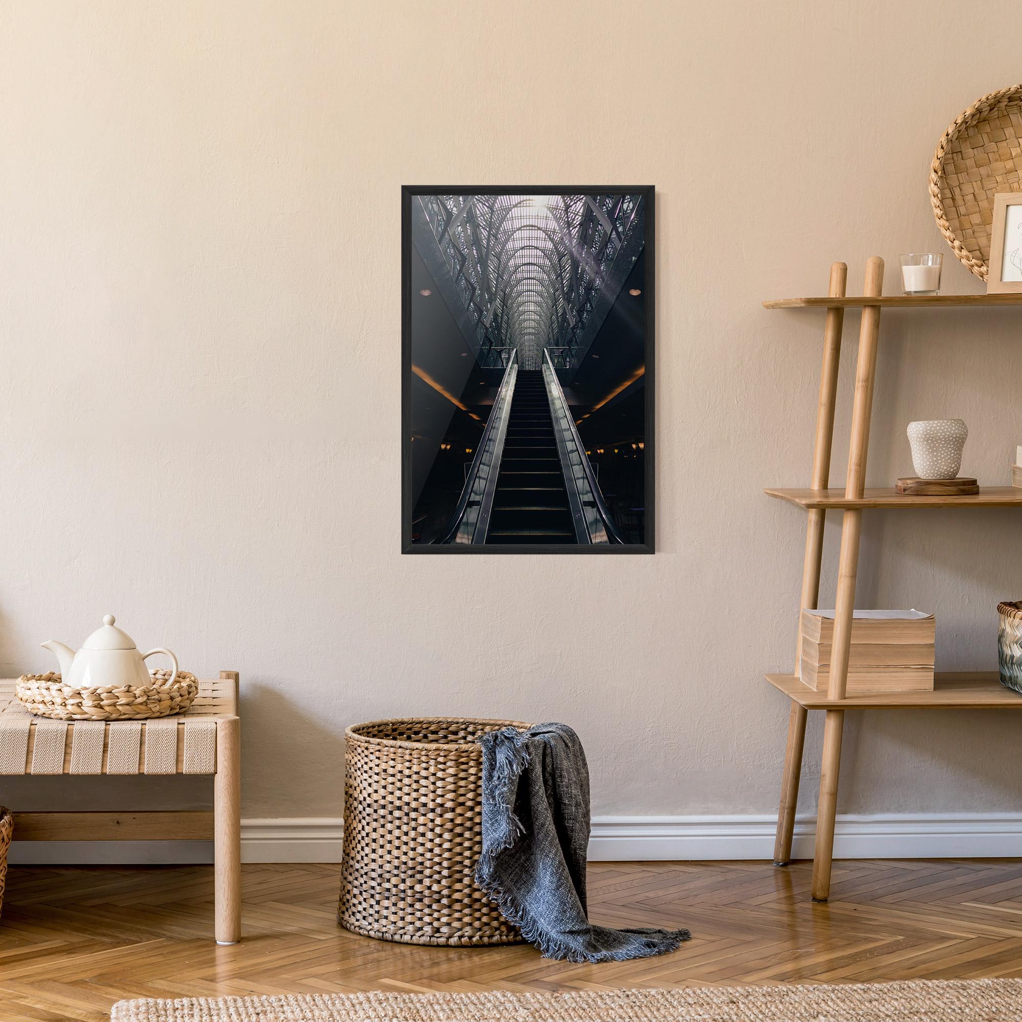 Plakat w Ramie Grey Stairs Building mockup 9