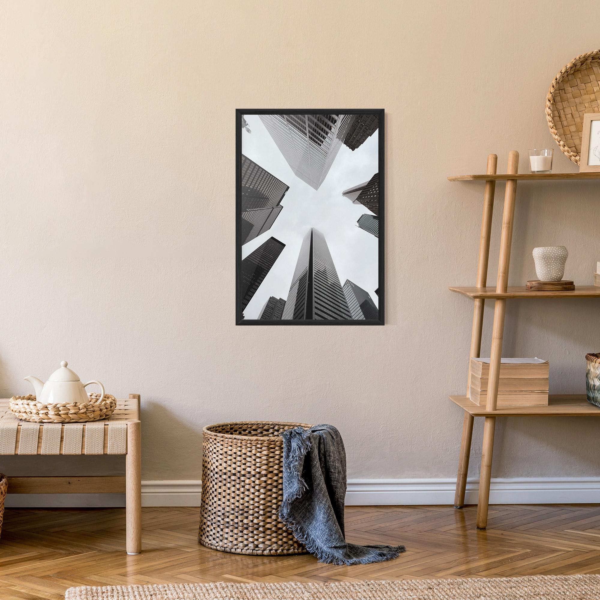 Plakat w Ramie High Grey Building mockup 9