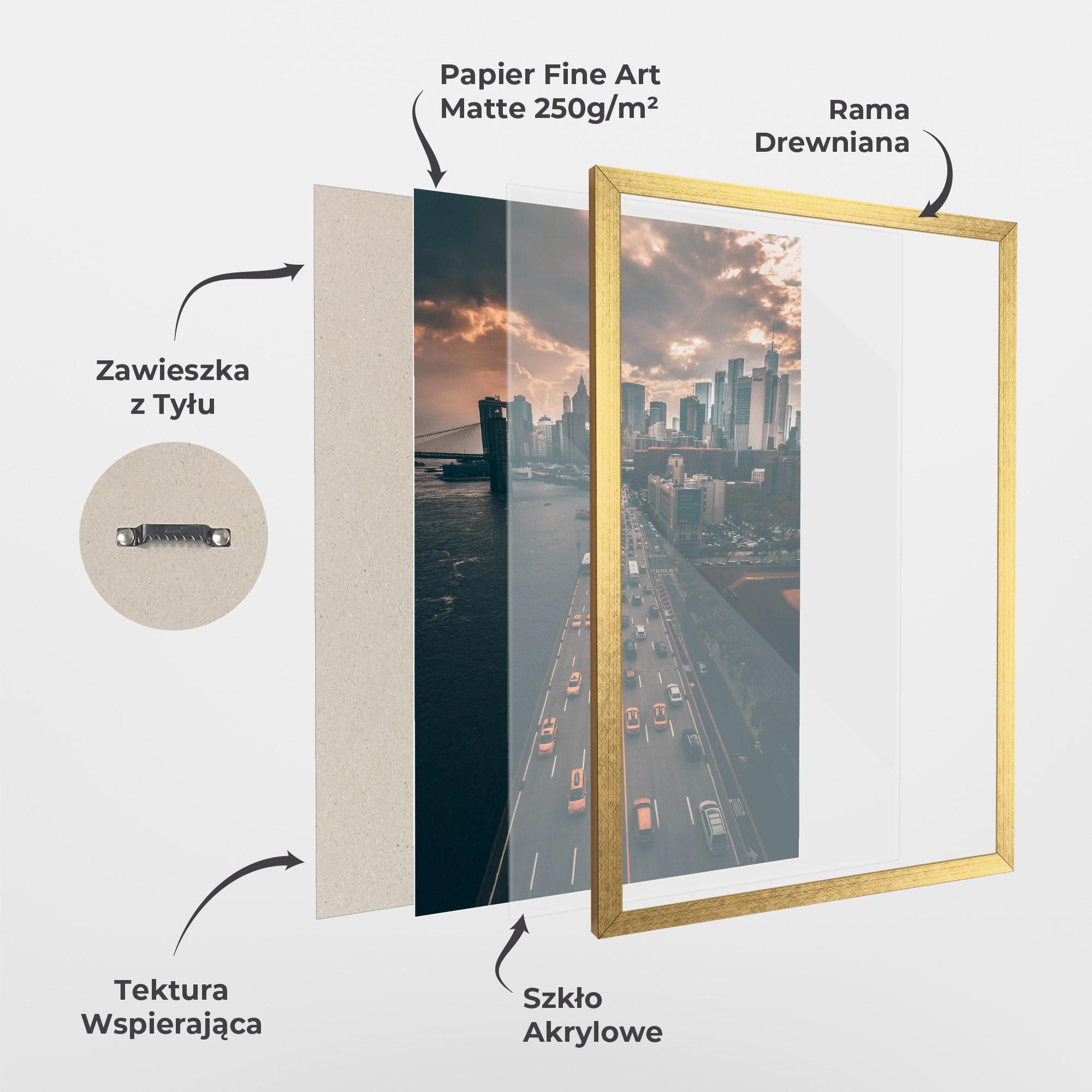 Plakat w Ramie Above City mockup 1