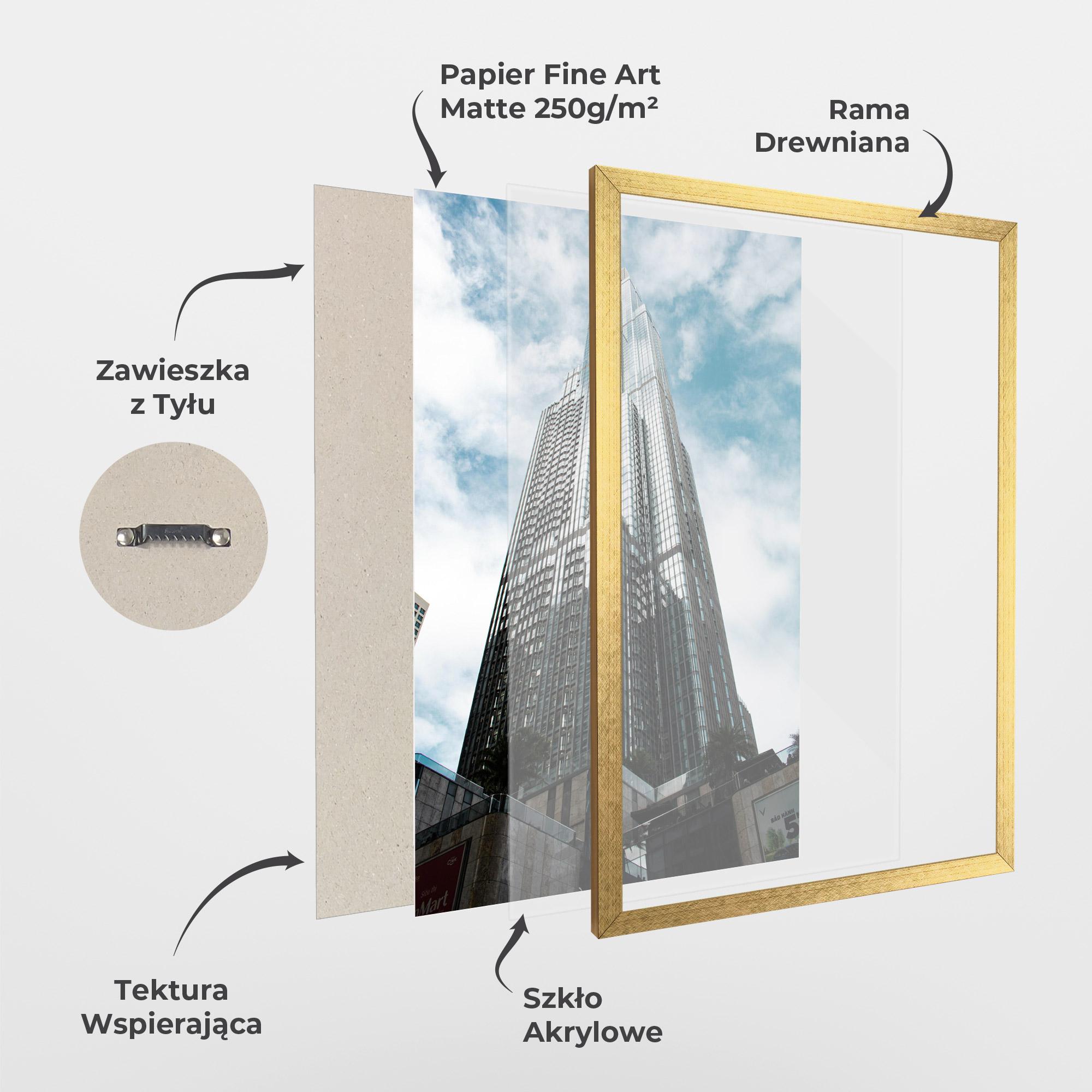 Plakat w Ramie High Building Sky mockup 1
