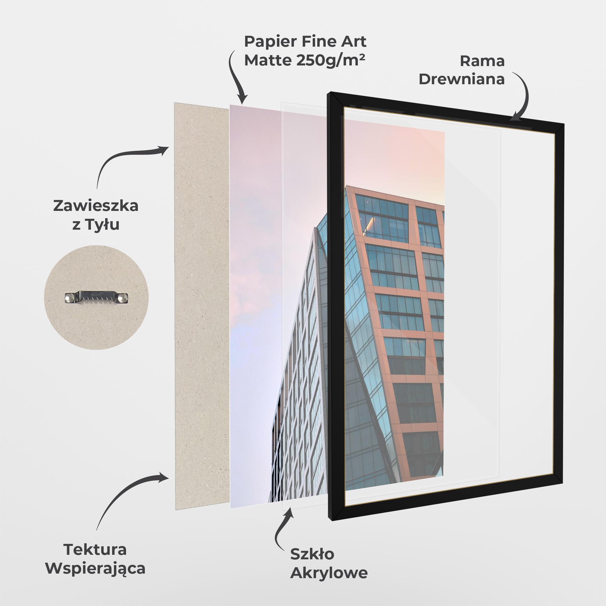 Plakat w Ramie Blue Glass Building mockup 1