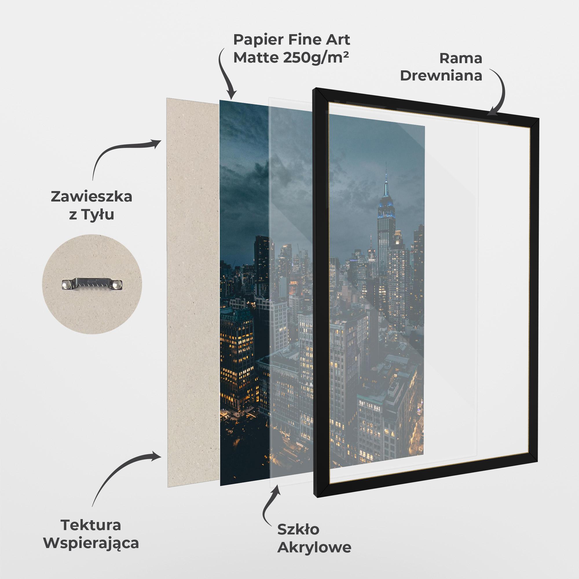 Plakat w Ramie City Night mockup 1