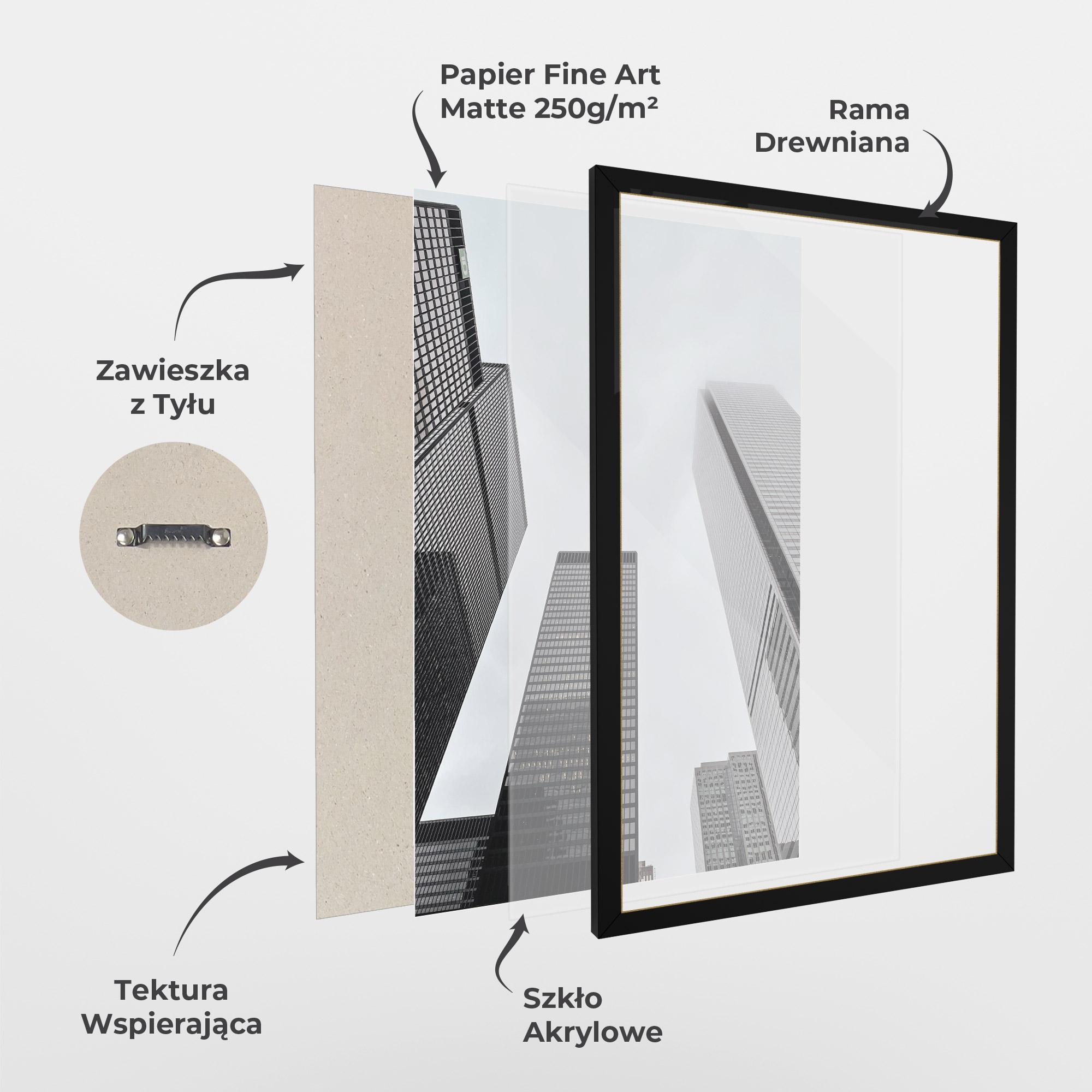 Plakat w Ramie Grey High Building mockup 1