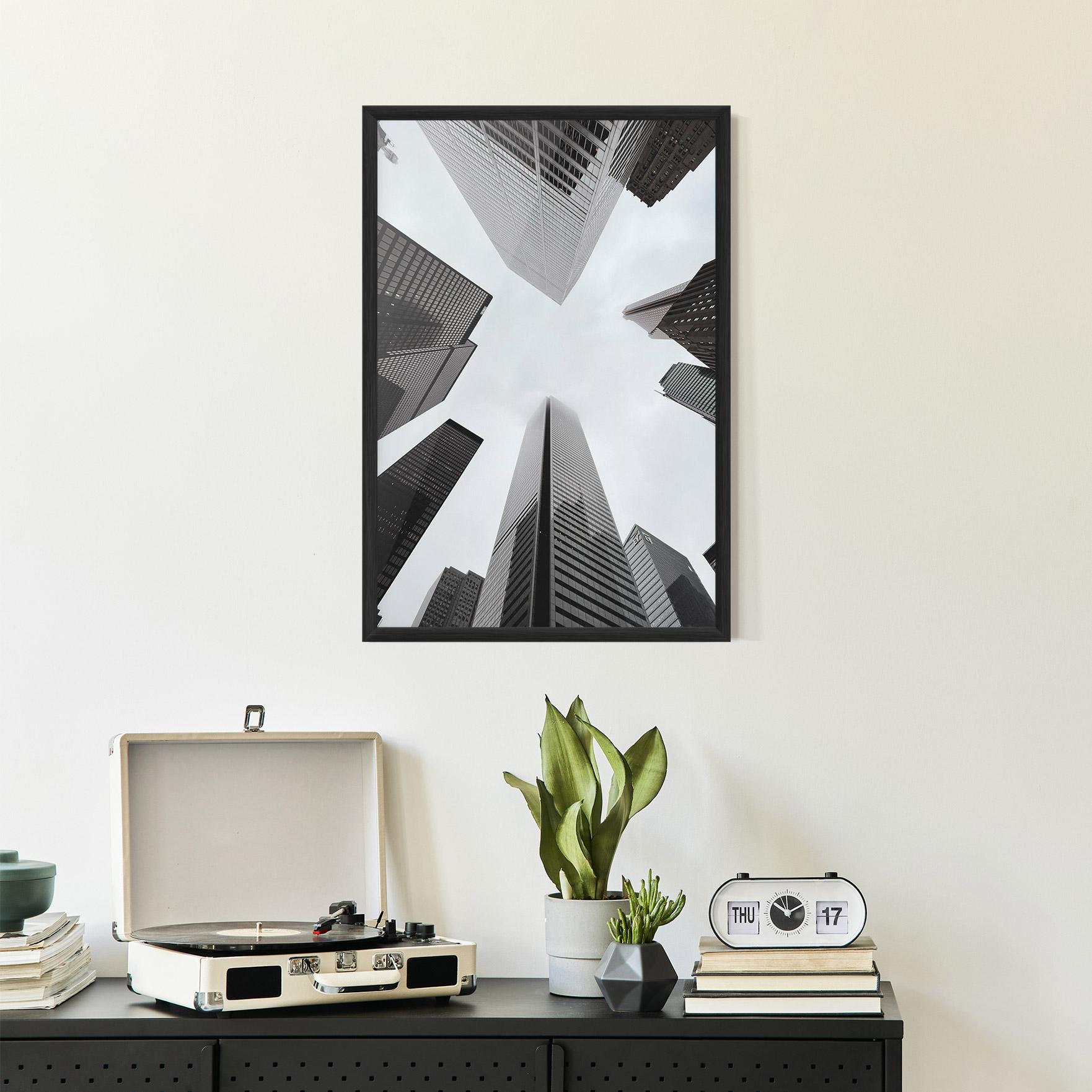 Plakat w Ramie High Grey Building mockup 2