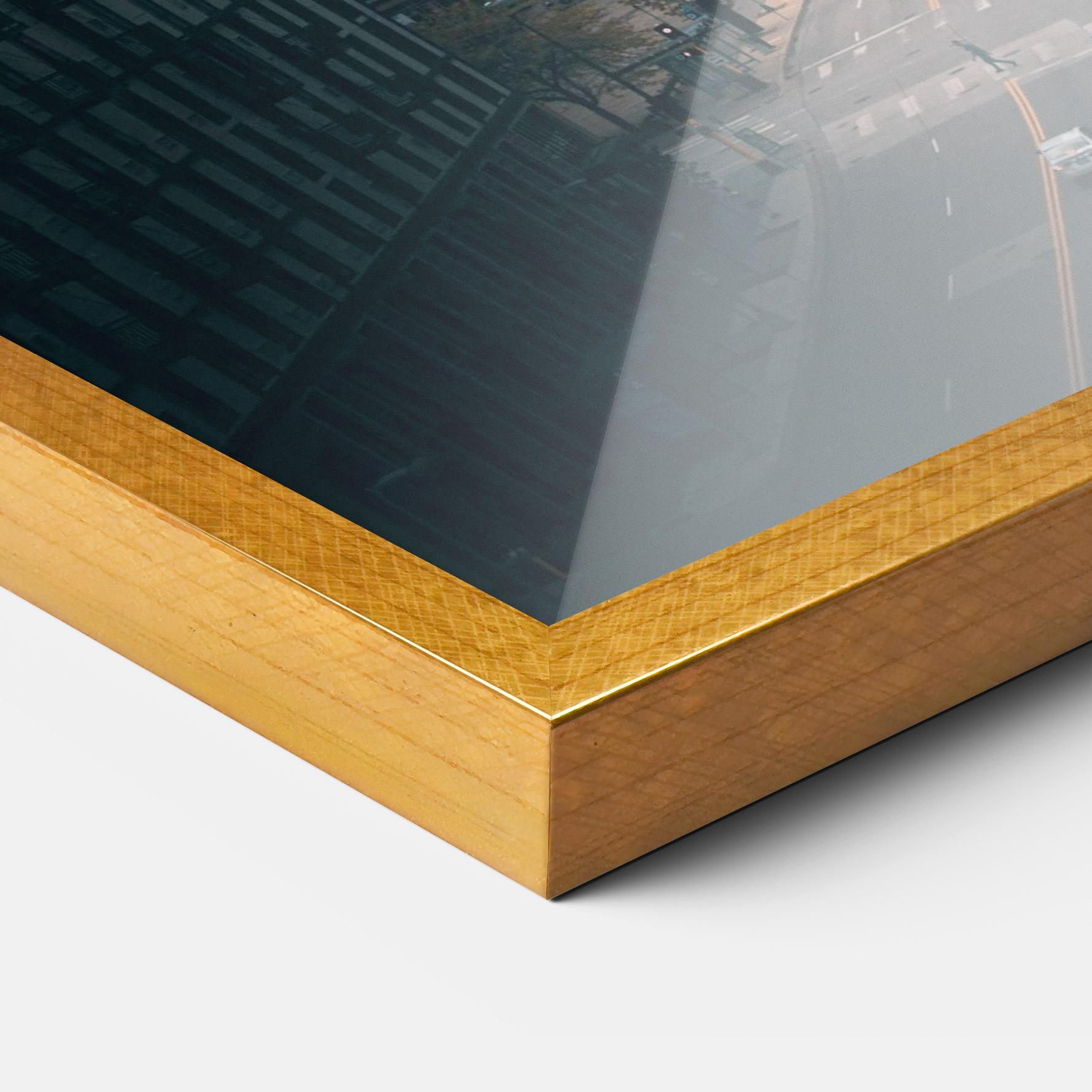 Plakat w Ramie Big Blue Building mockup 3