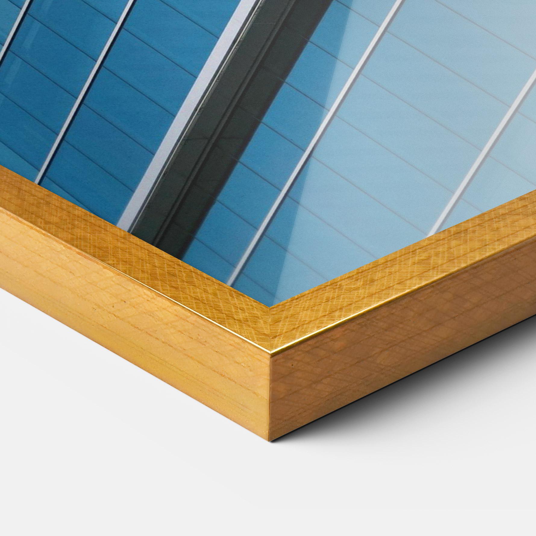 Plakat w Ramie Blue Glass Tower mockup 3