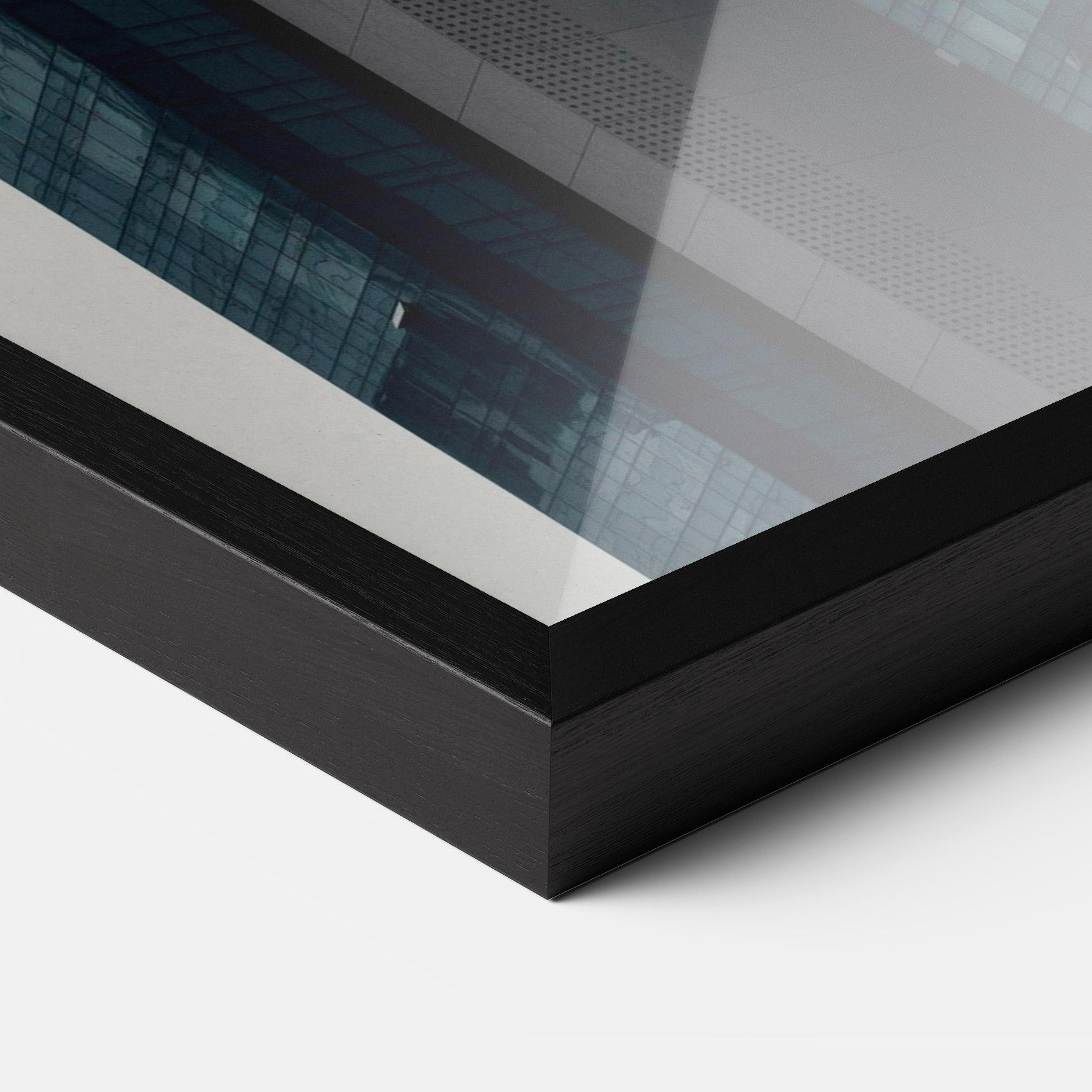 Plakat w Ramie Blue High Building mockup 3