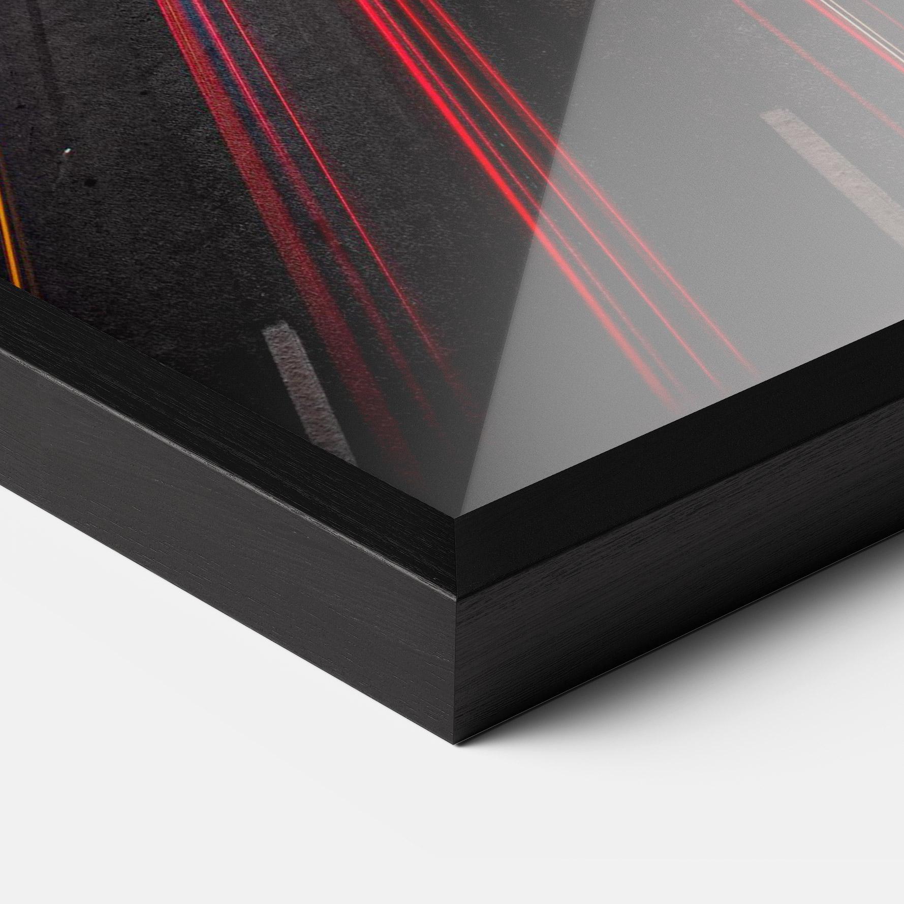 Plakat w Ramie Red Car Lightgs mockup 3