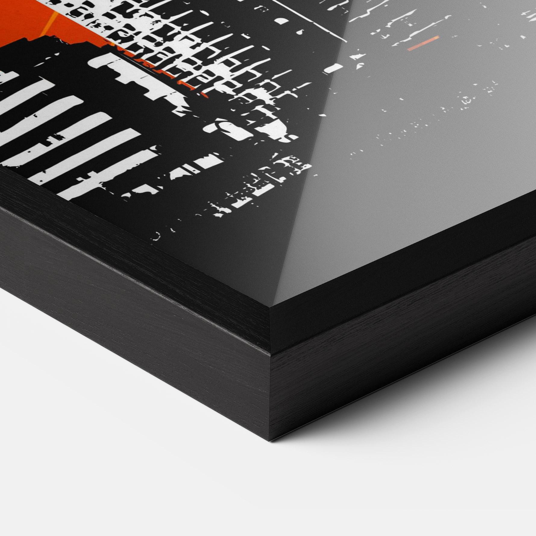 Plakat w Ramie Sunset Building mockup 3