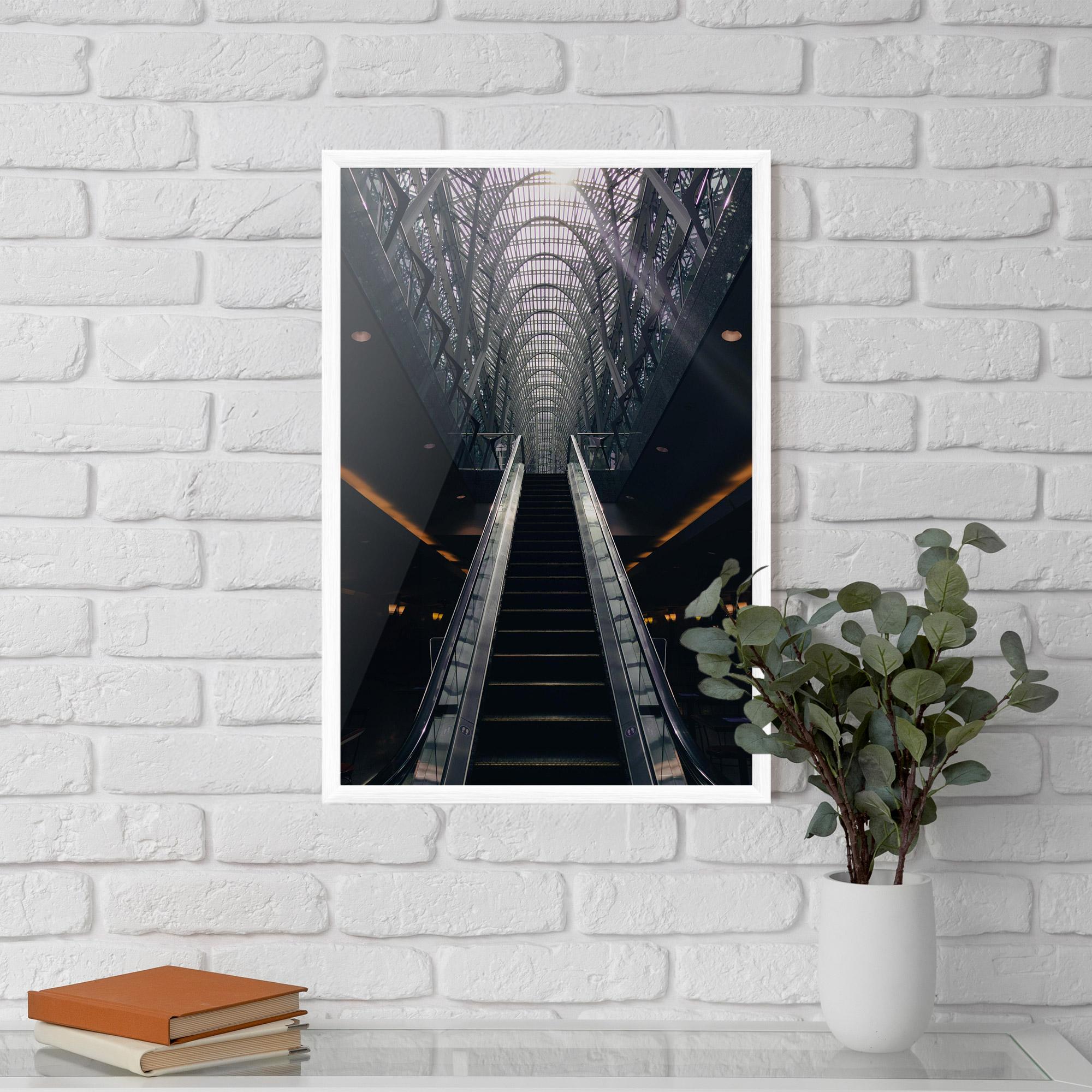 Plakat w Ramie Grey Stairs Building mockup 5