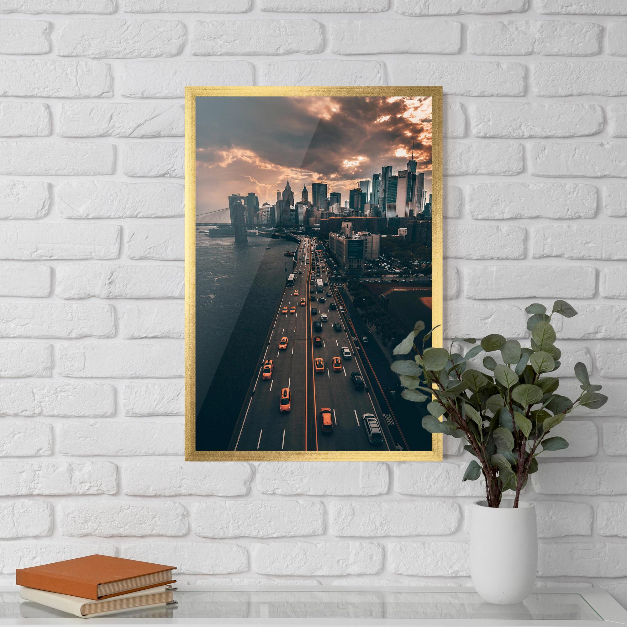 Plakat w Ramie Above City mockup 5