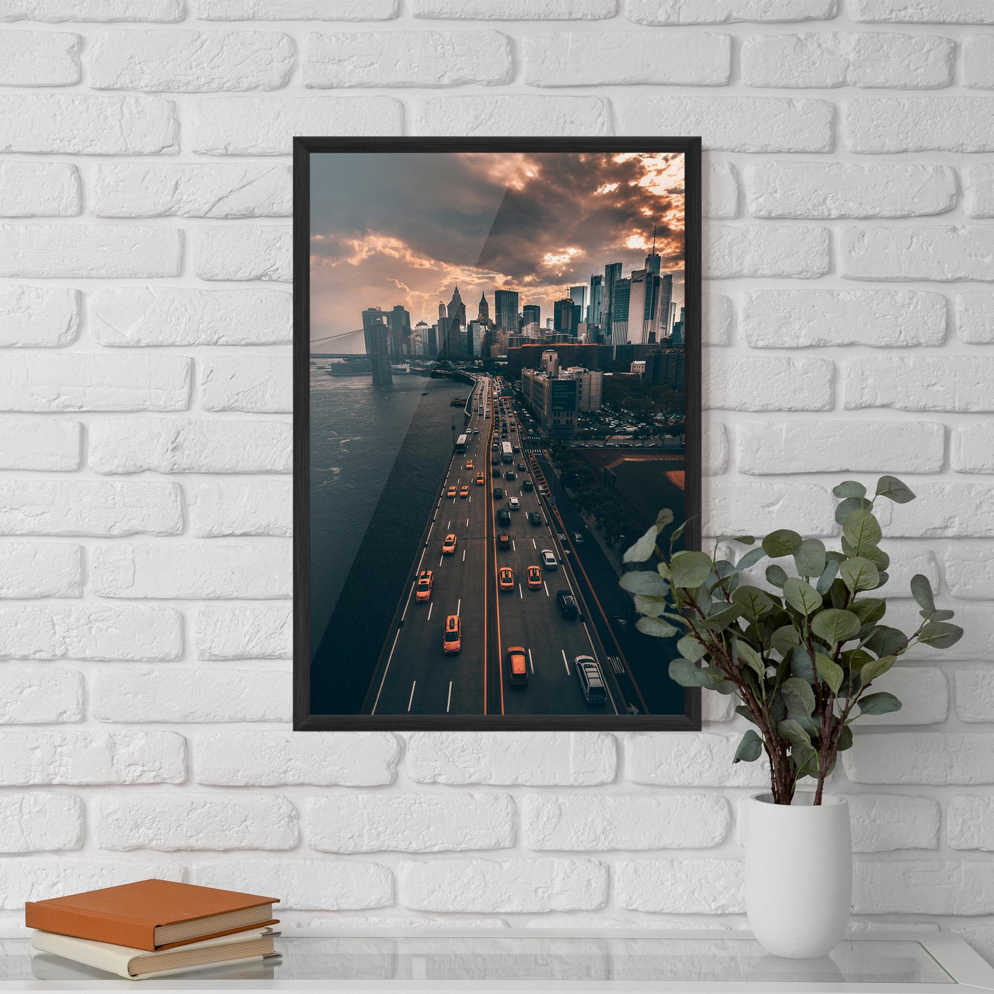 Plakat w Ramie Above City mockup 5