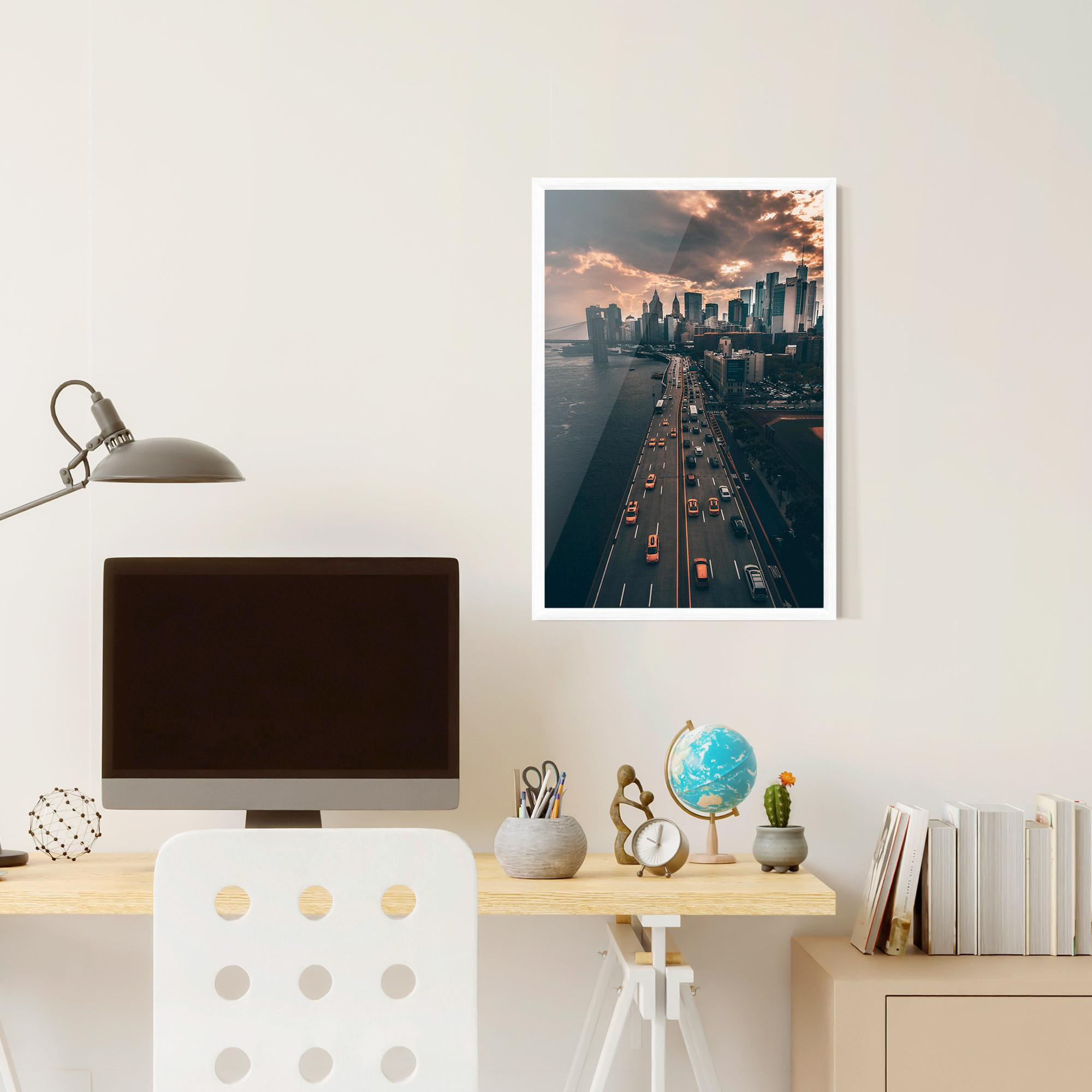 Plakat w Ramie Above City mockup 6