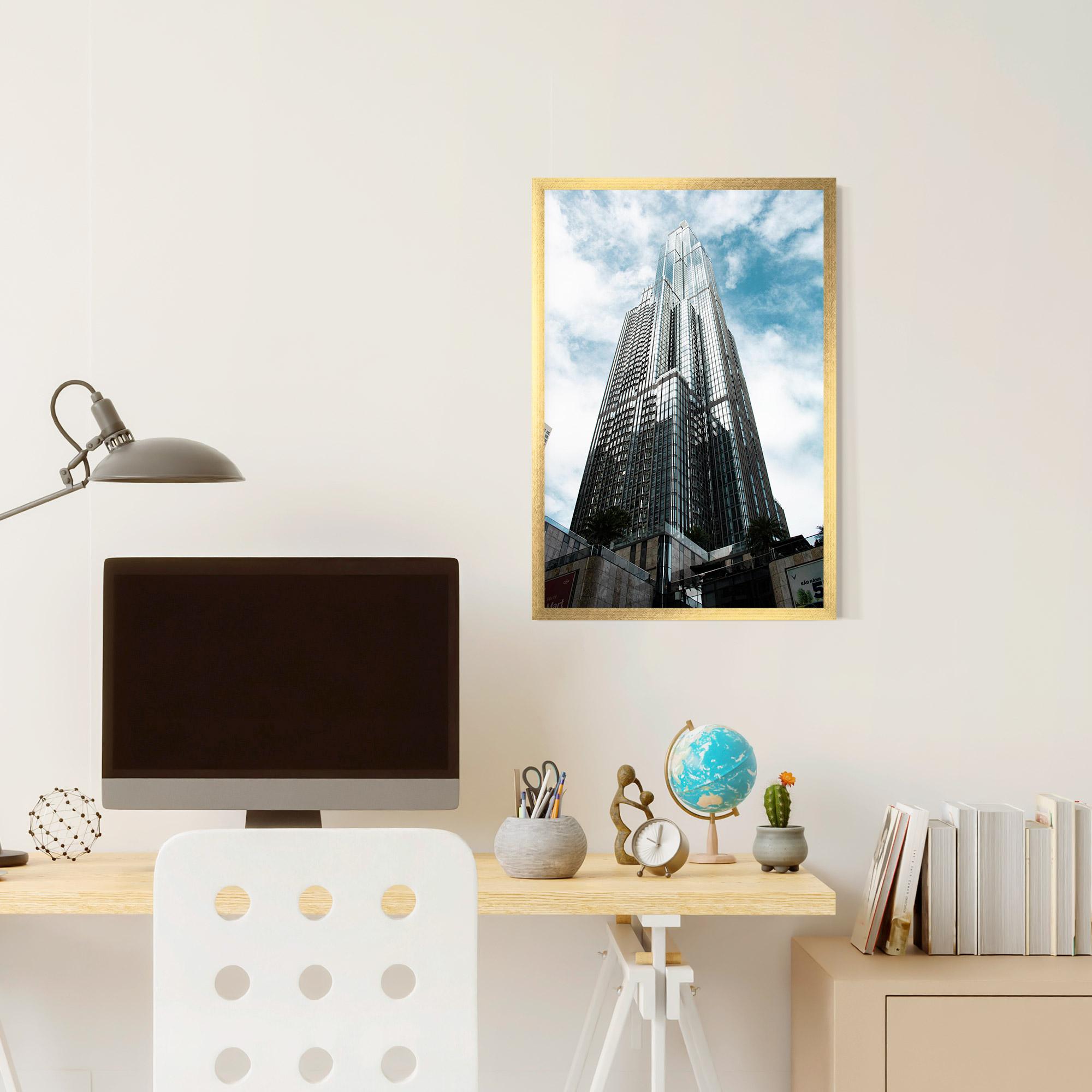 Plakat w Ramie High Building Sky mockup 6