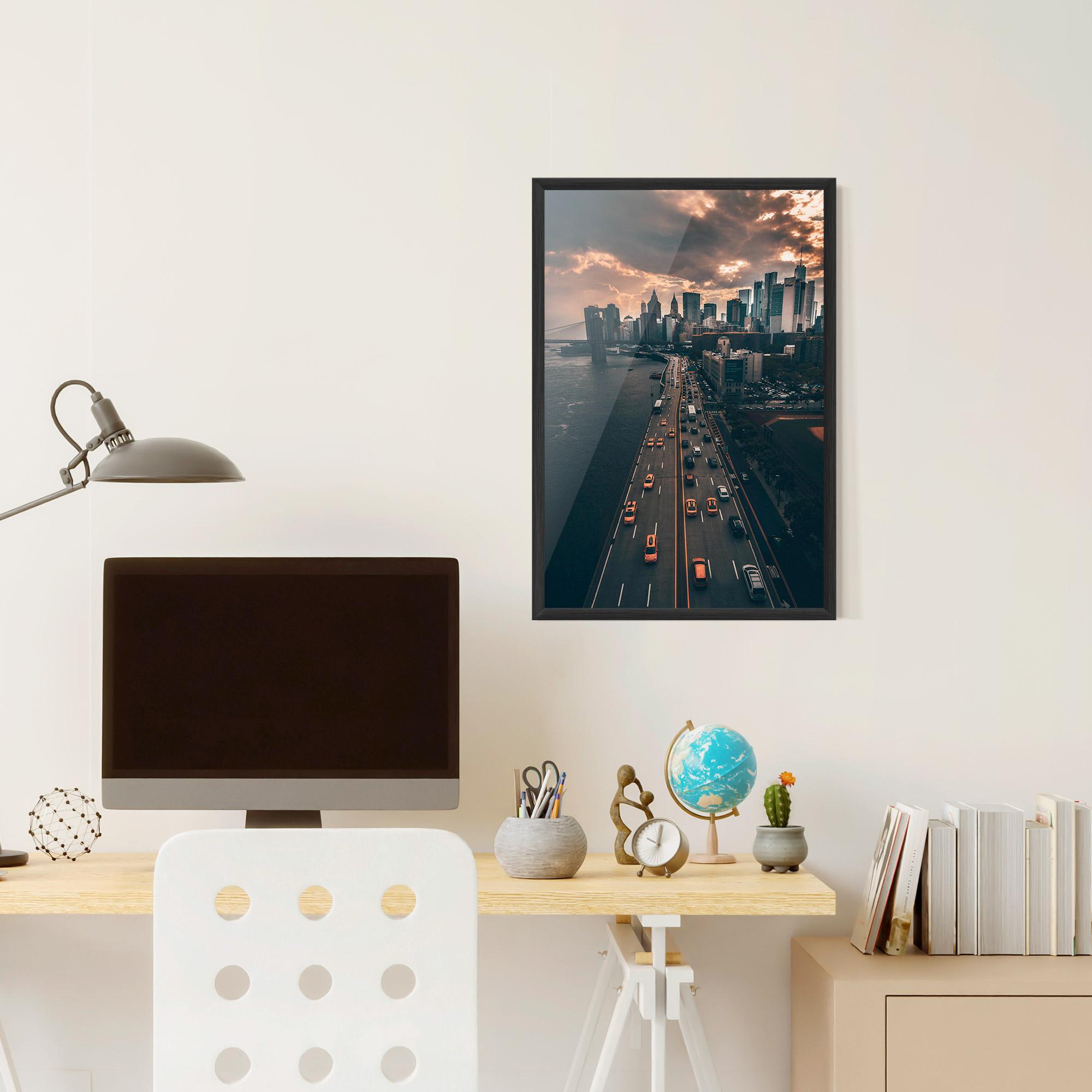 Plakat w Ramie Above City mockup 6