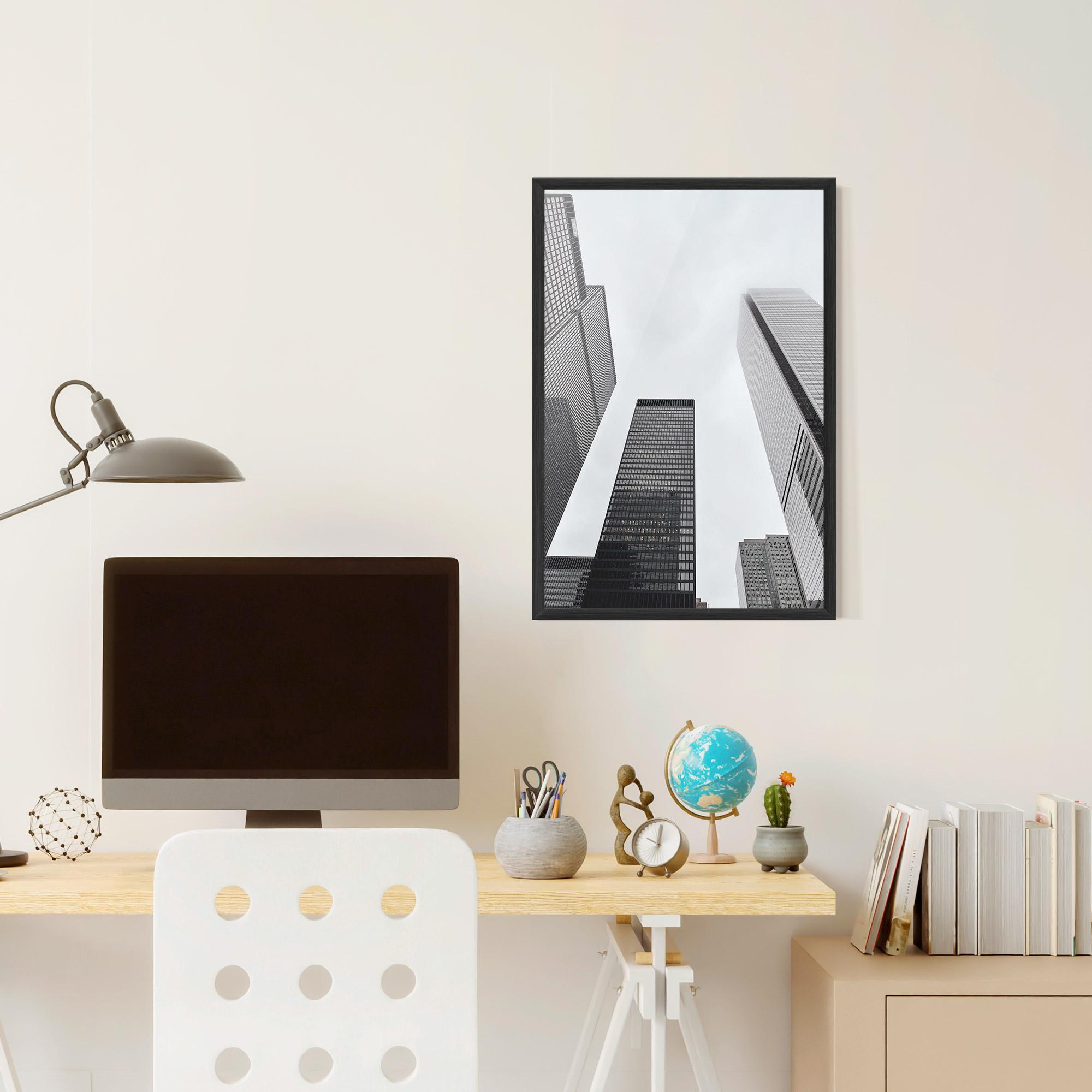 Plakat w Ramie Grey High Building mockup 6