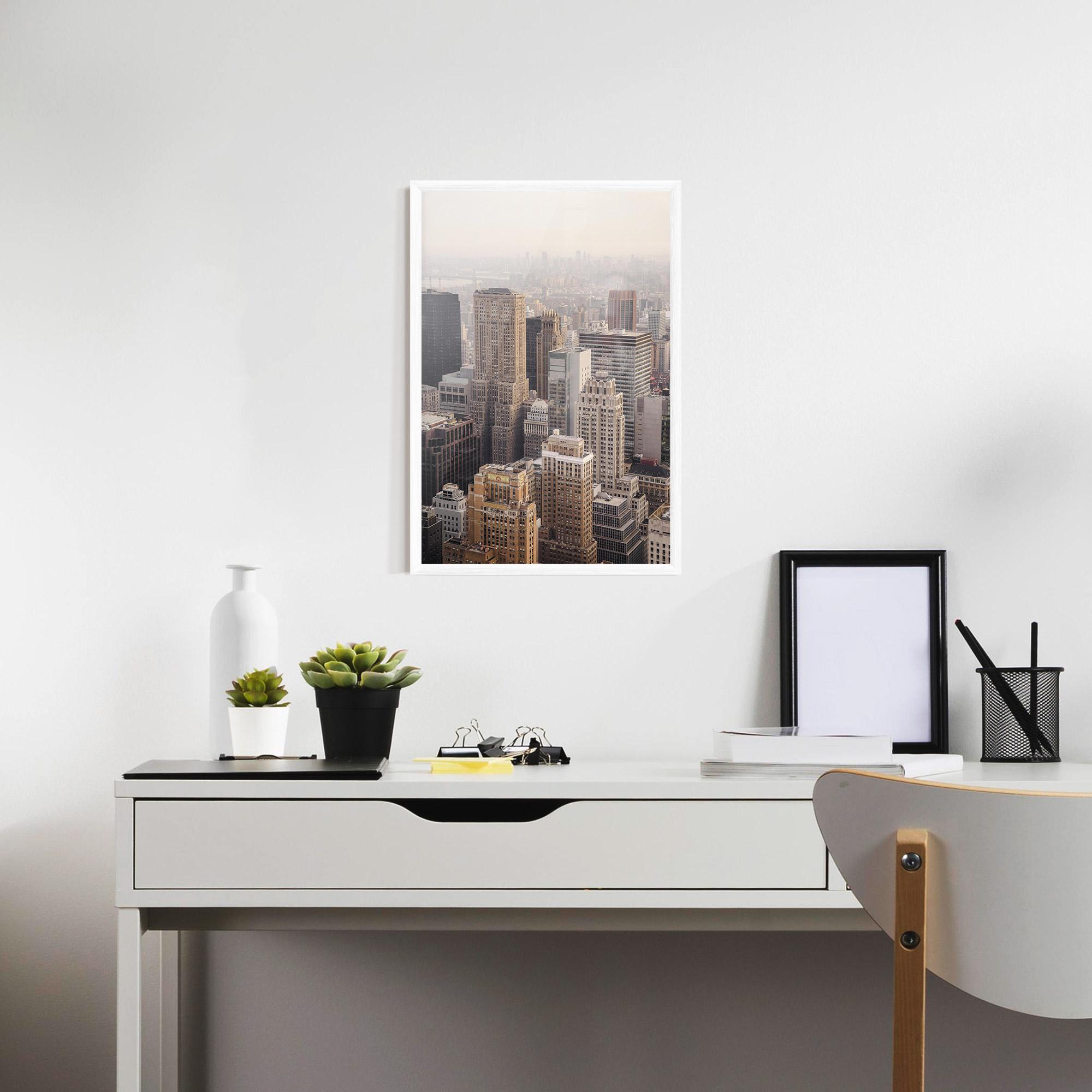 Plakat w Ramie Cream Tower mockup 7