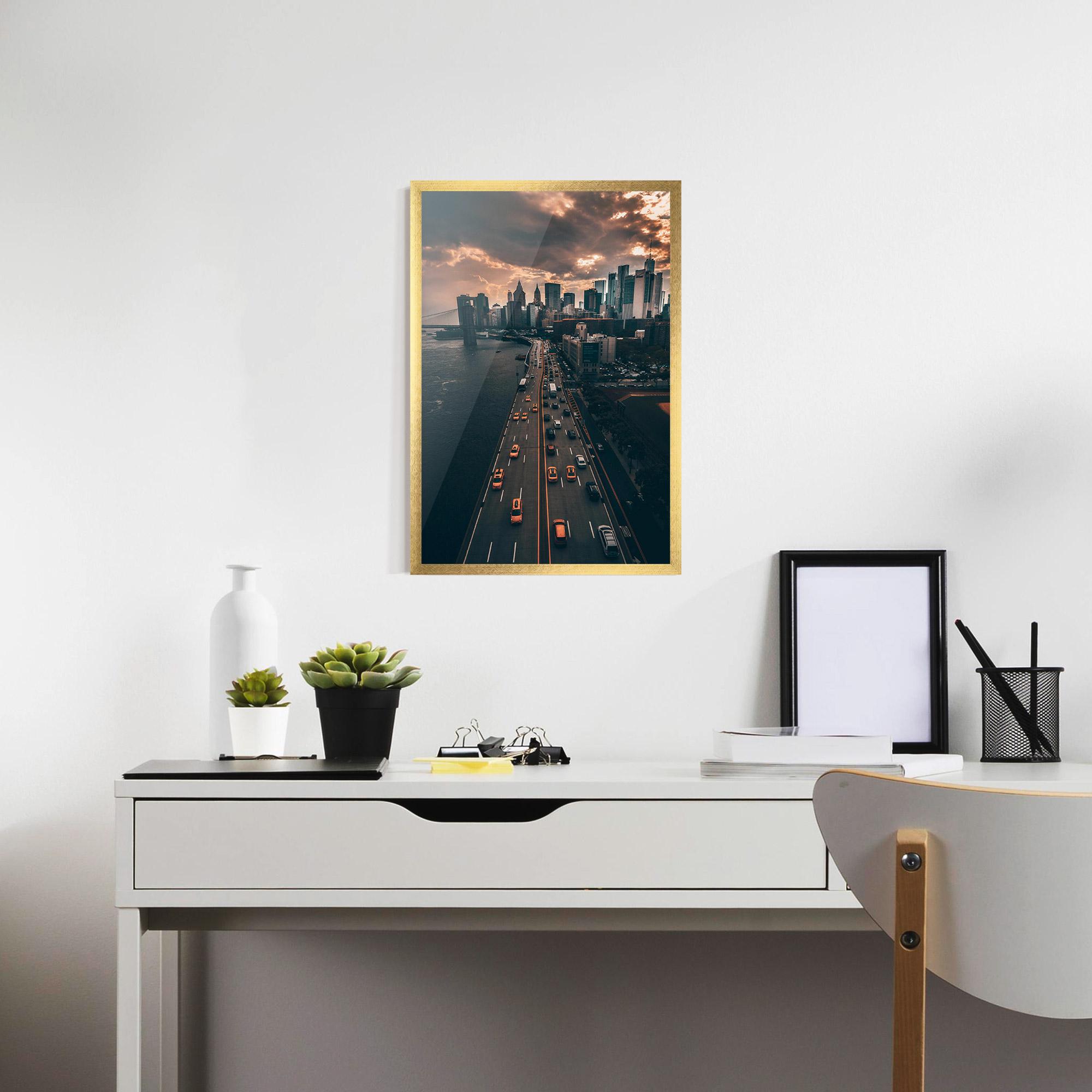 Plakat w Ramie Above City mockup 7