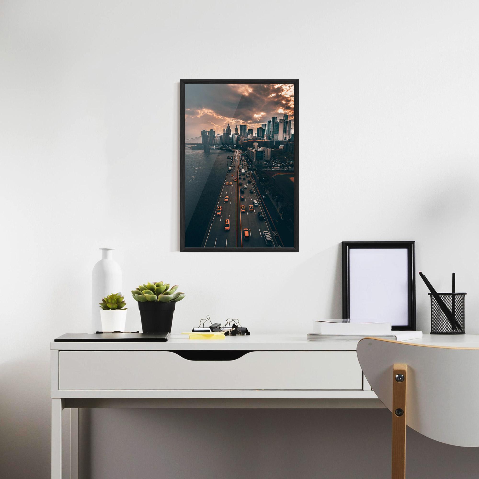 Plakat w Ramie Above City mockup 7