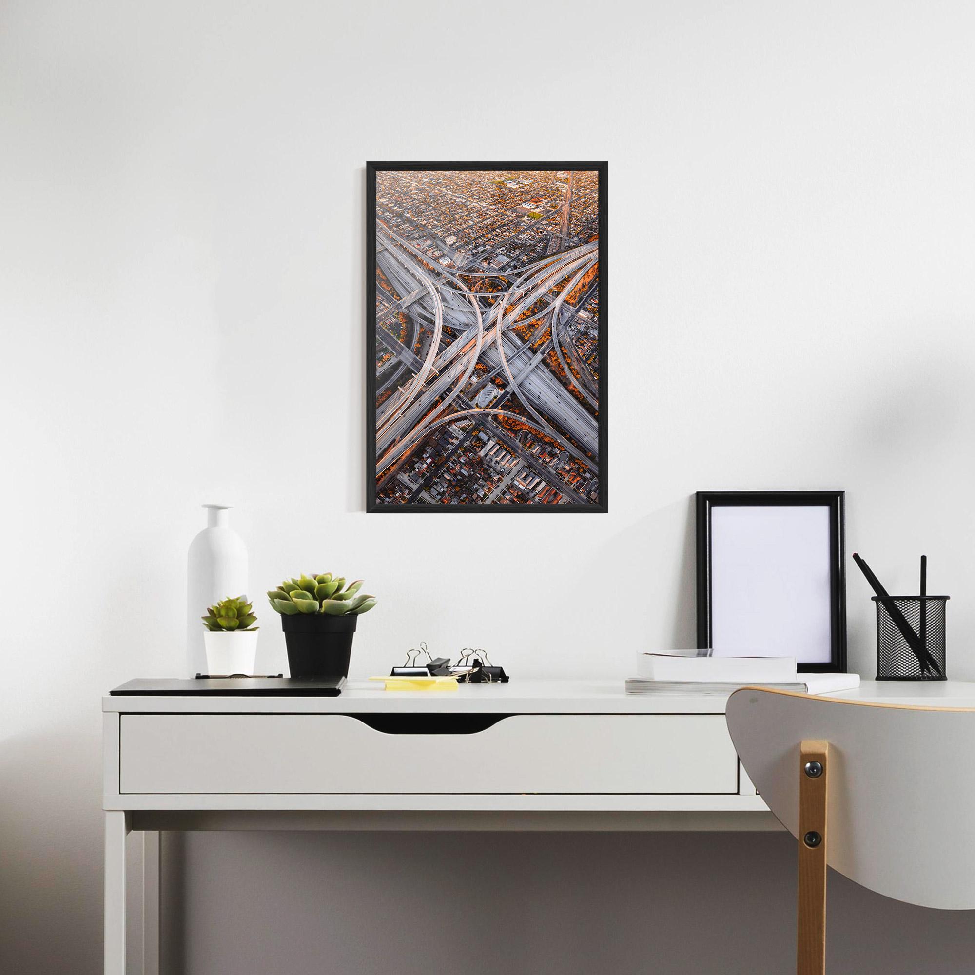 Plakat w Ramie Big Road City mockup 7