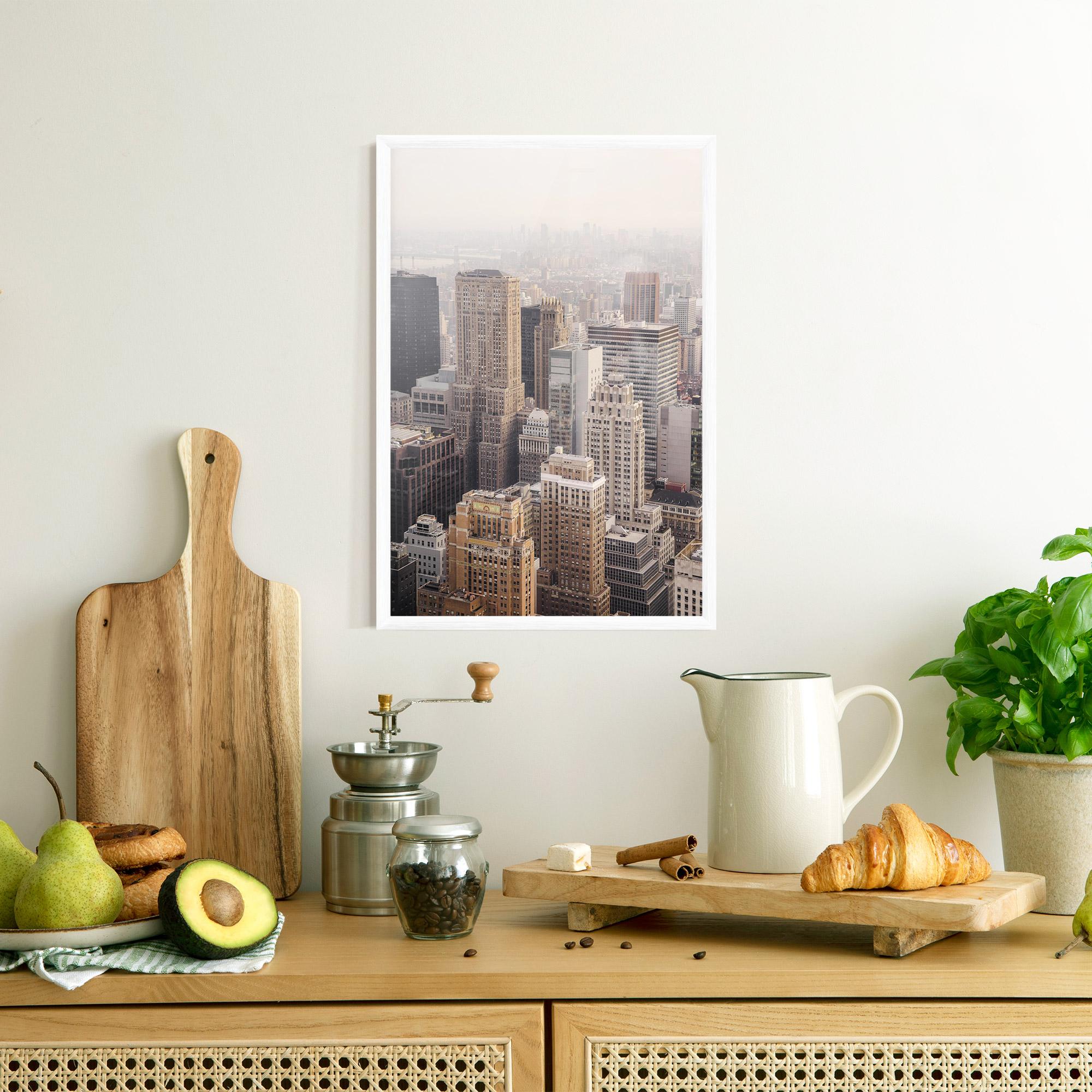 Plakat w Ramie Cream Tower mockup 8