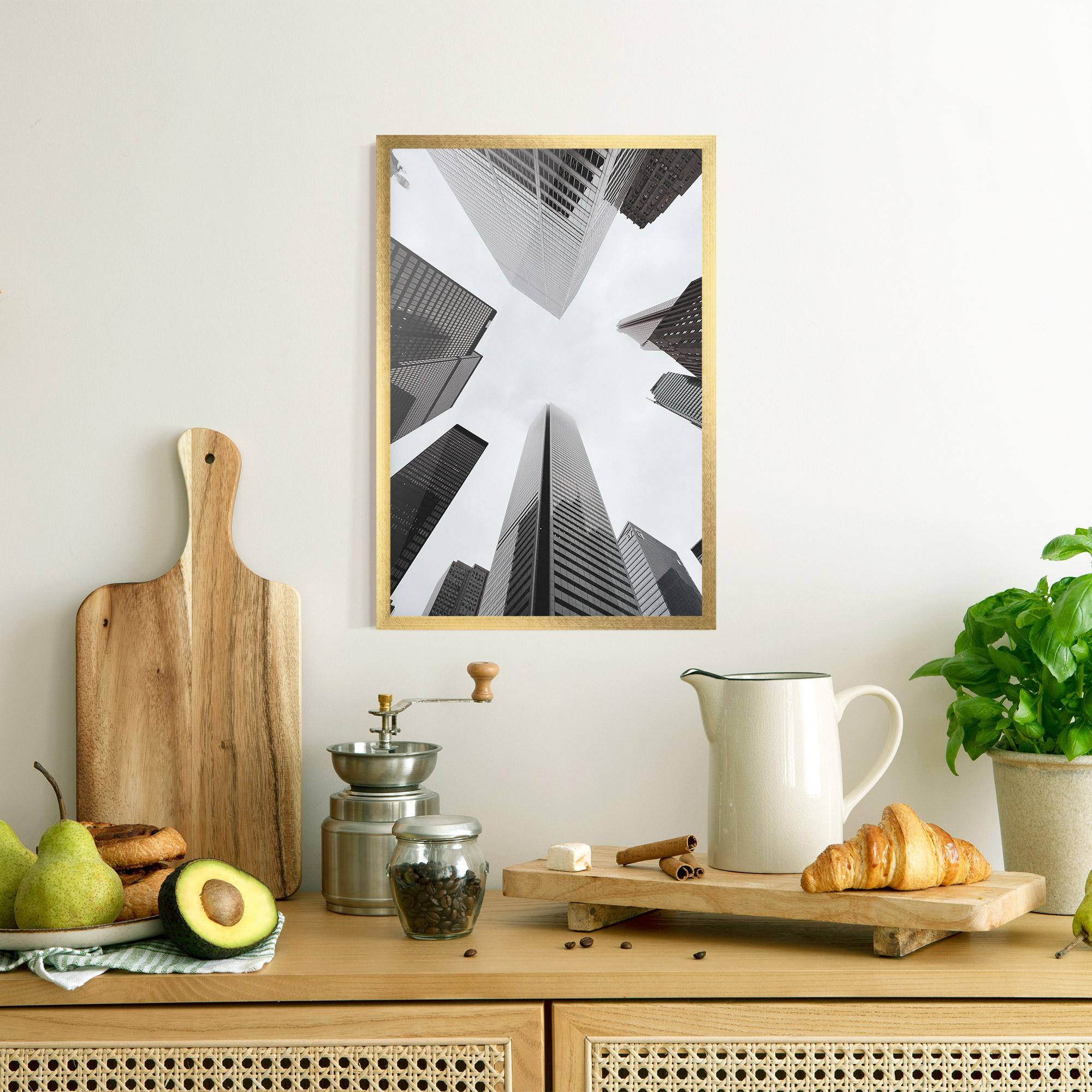 Plakat w Ramie High Grey Building mockup 8