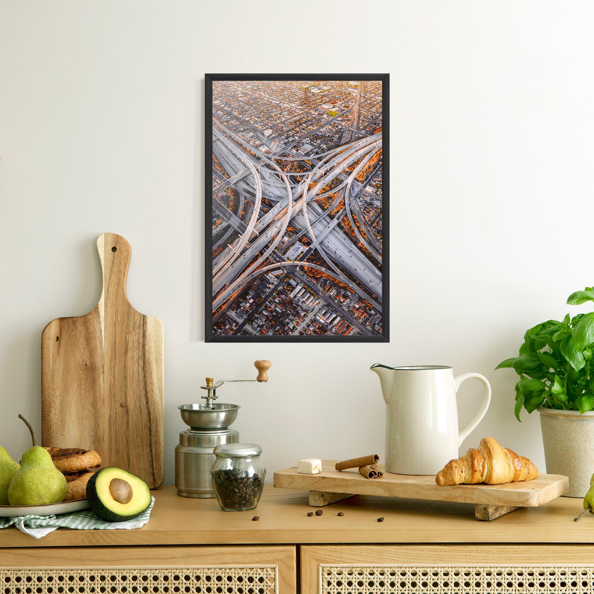 Plakat w Ramie Big Road City mockup 8