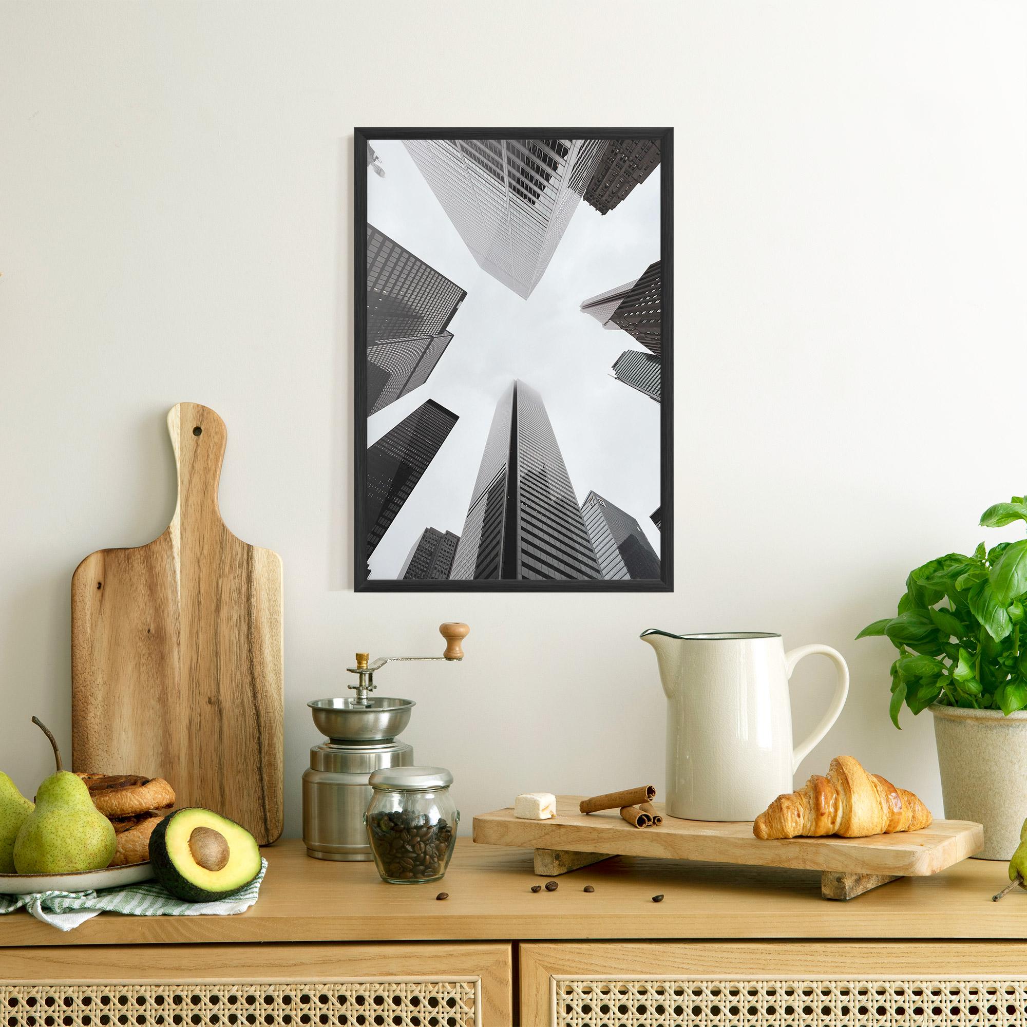 Plakat w Ramie High Grey Building mockup 8