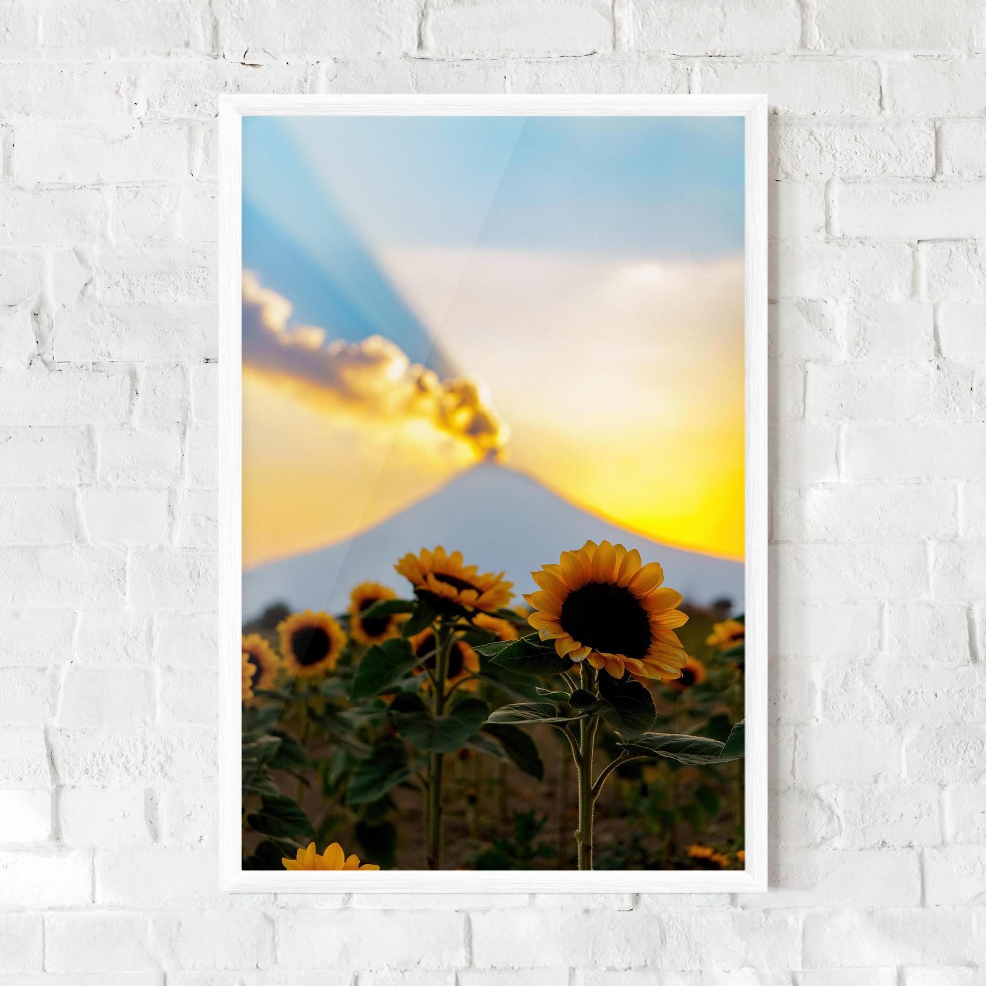 Plakat w Ramie Sunflower Sunset mockup 0