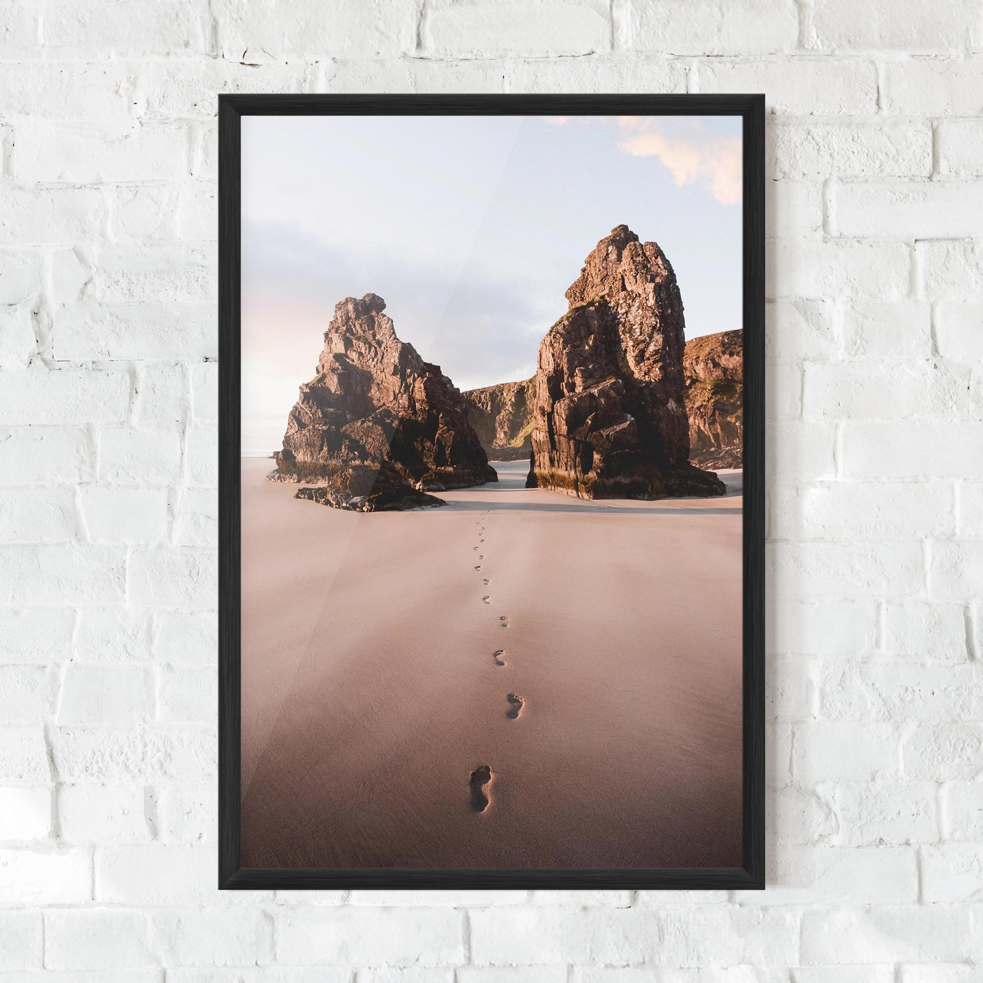 Plakat w Ramie Sand Mark mockup 0