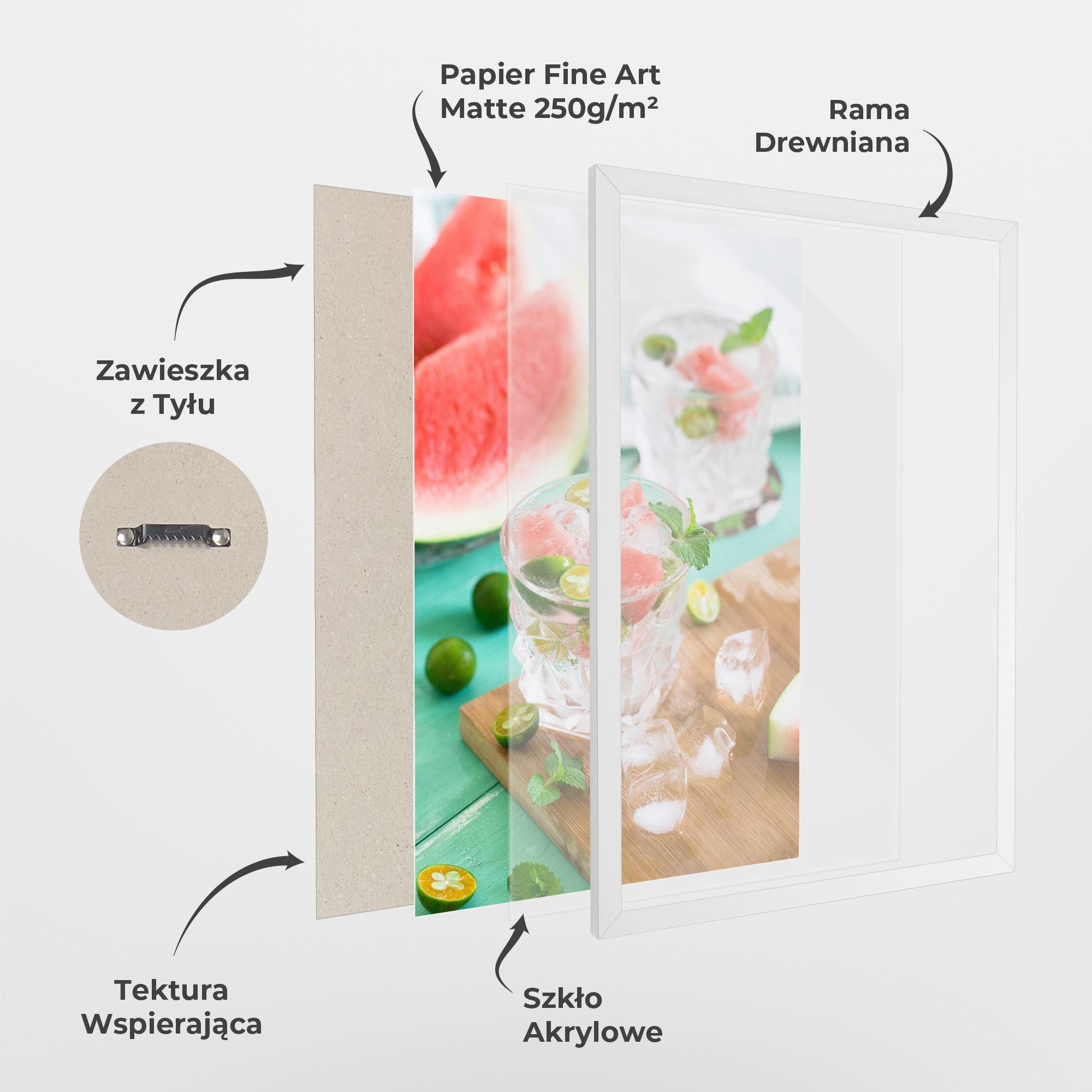 Plakat w Ramie Summer Drink mockup 1