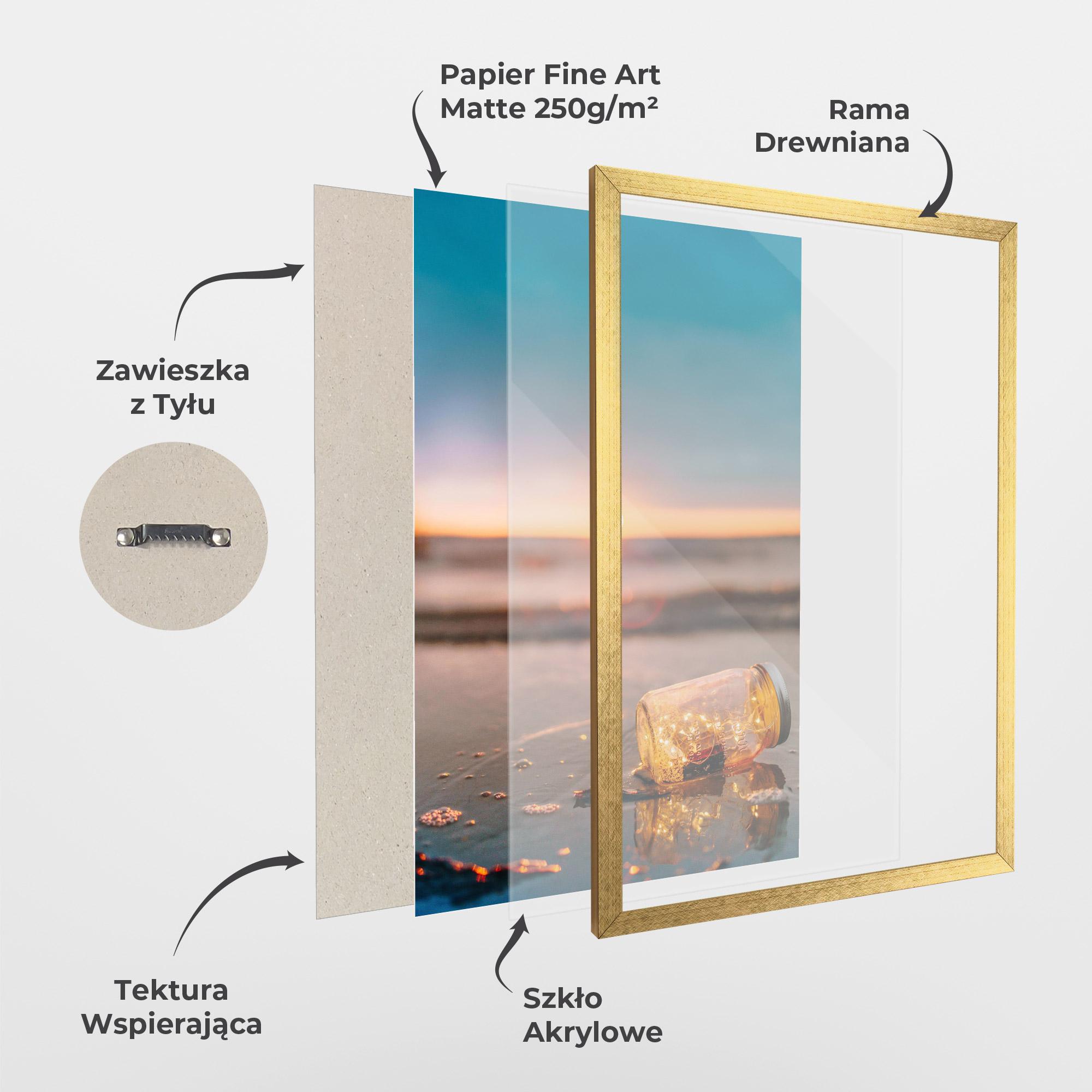 Plakat w Ramie Jar With Lights mockup 1