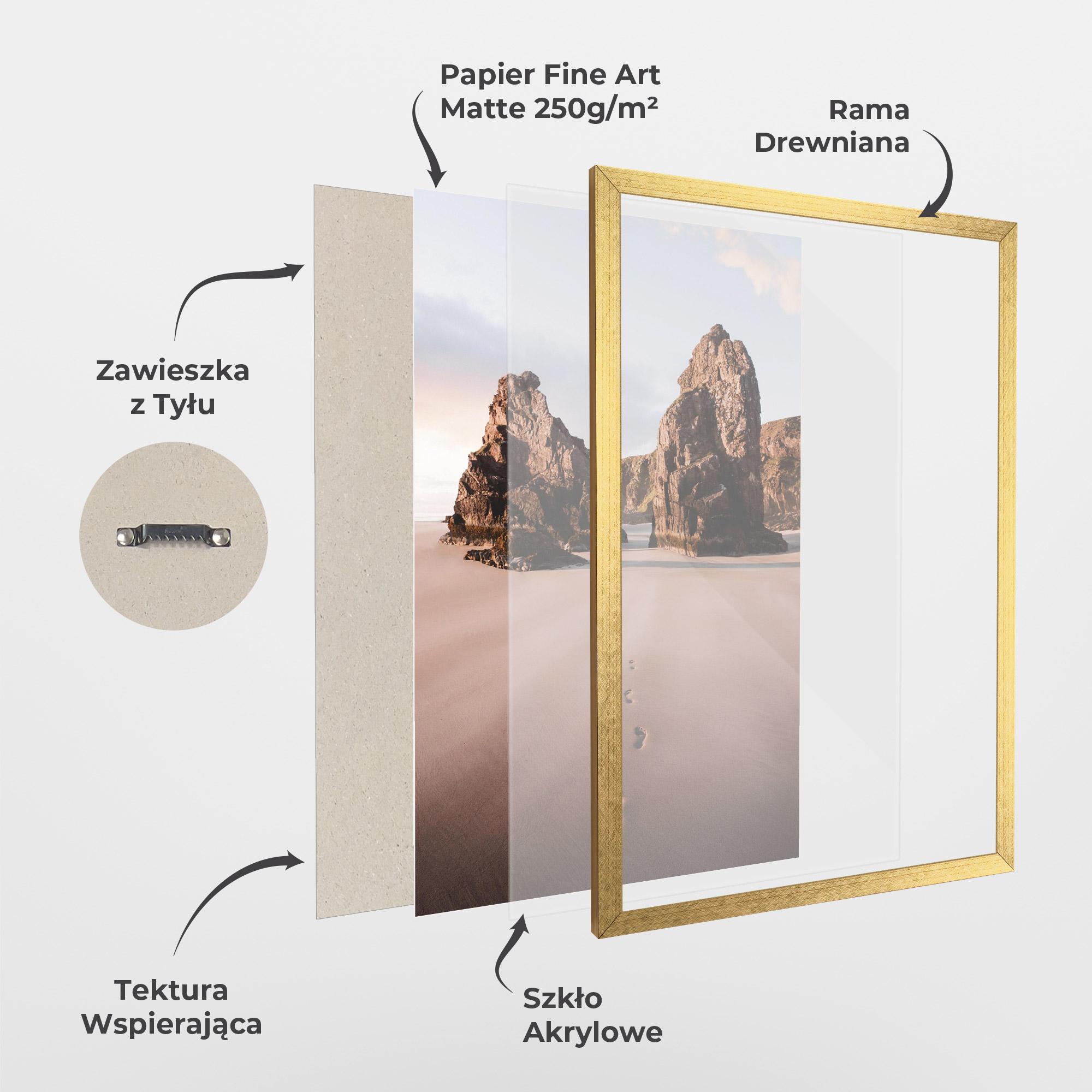 Plakat w Ramie Sand Mark mockup 1