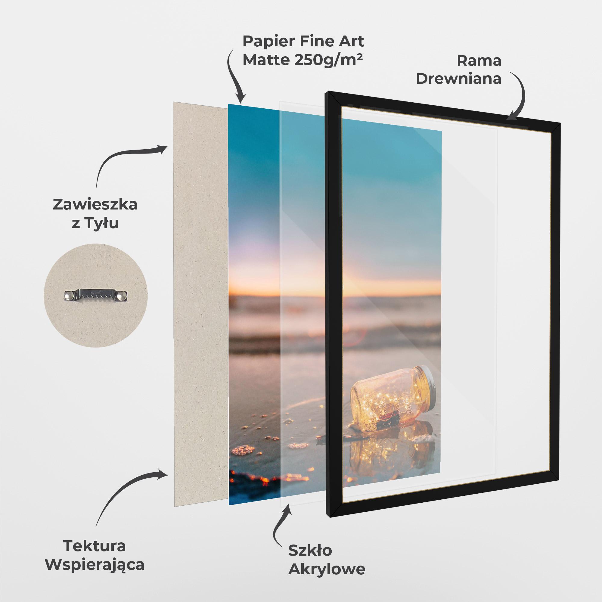 Plakat w Ramie Jar With Lights mockup 1