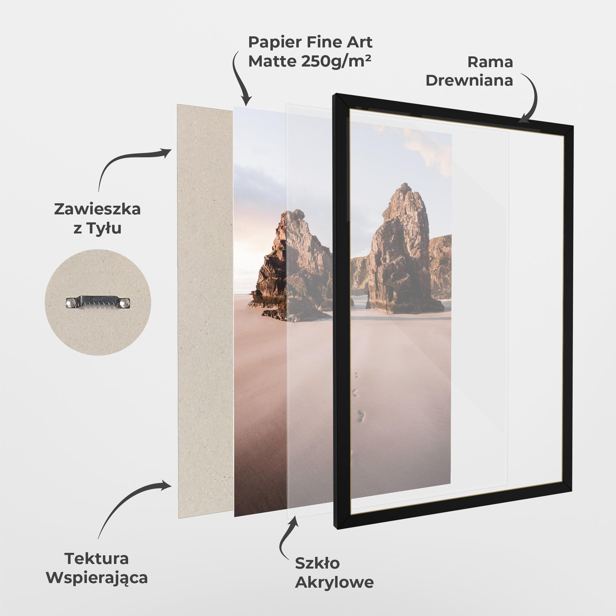 Plakat w Ramie Sand Mark mockup 1