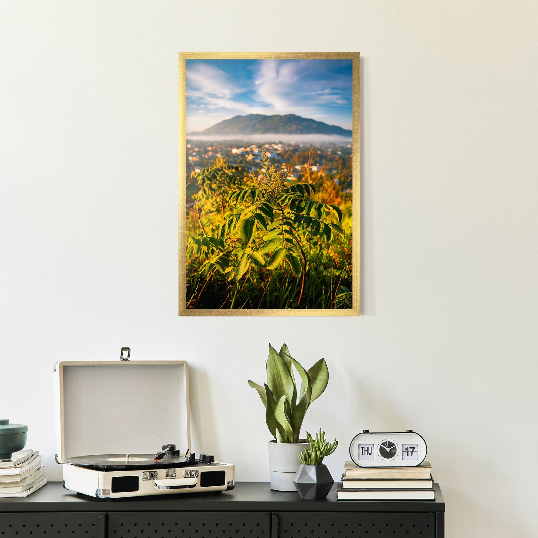 Plakat w Ramie Summer Leaves mockup 2