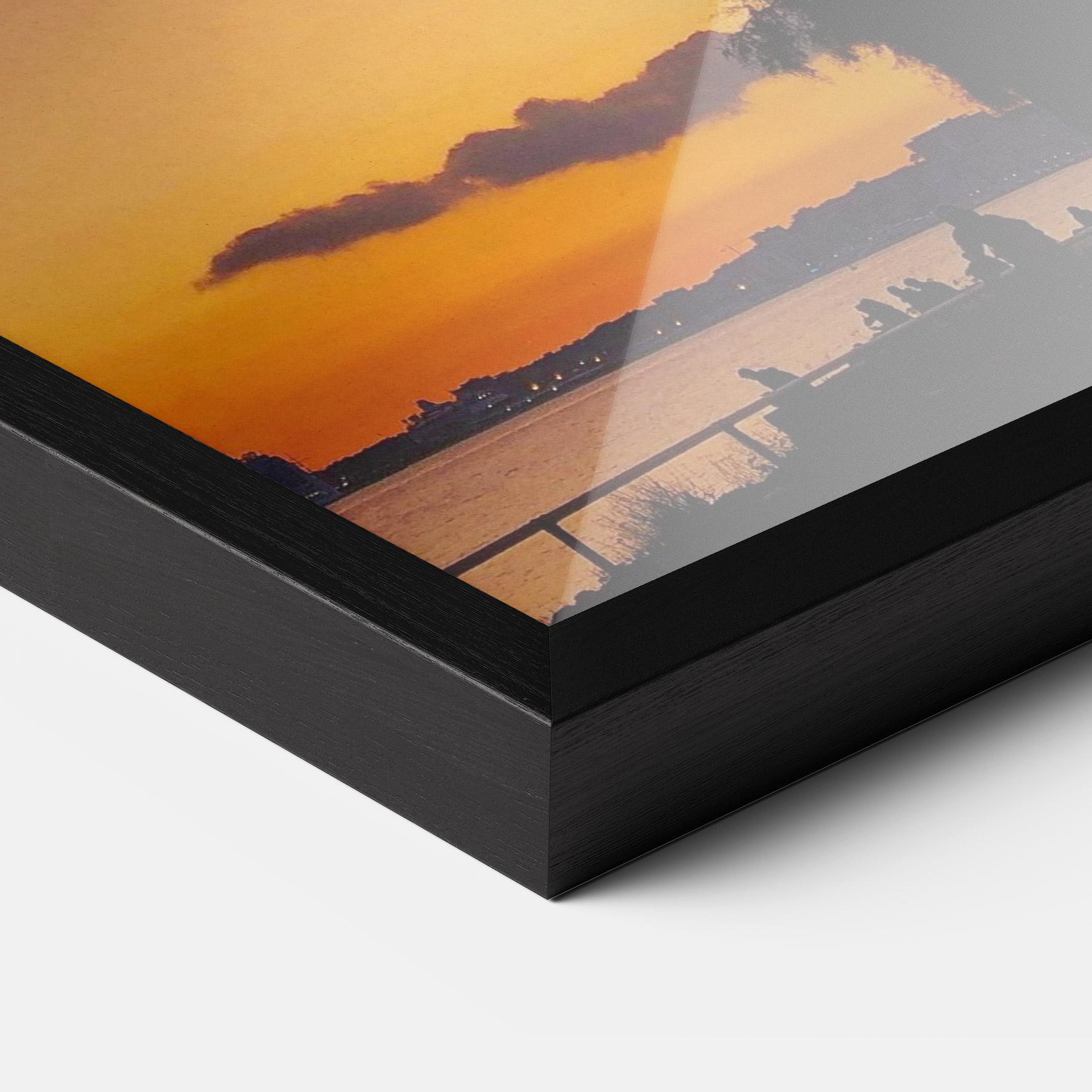 Plakat w Ramie Purple Palm mockup 3