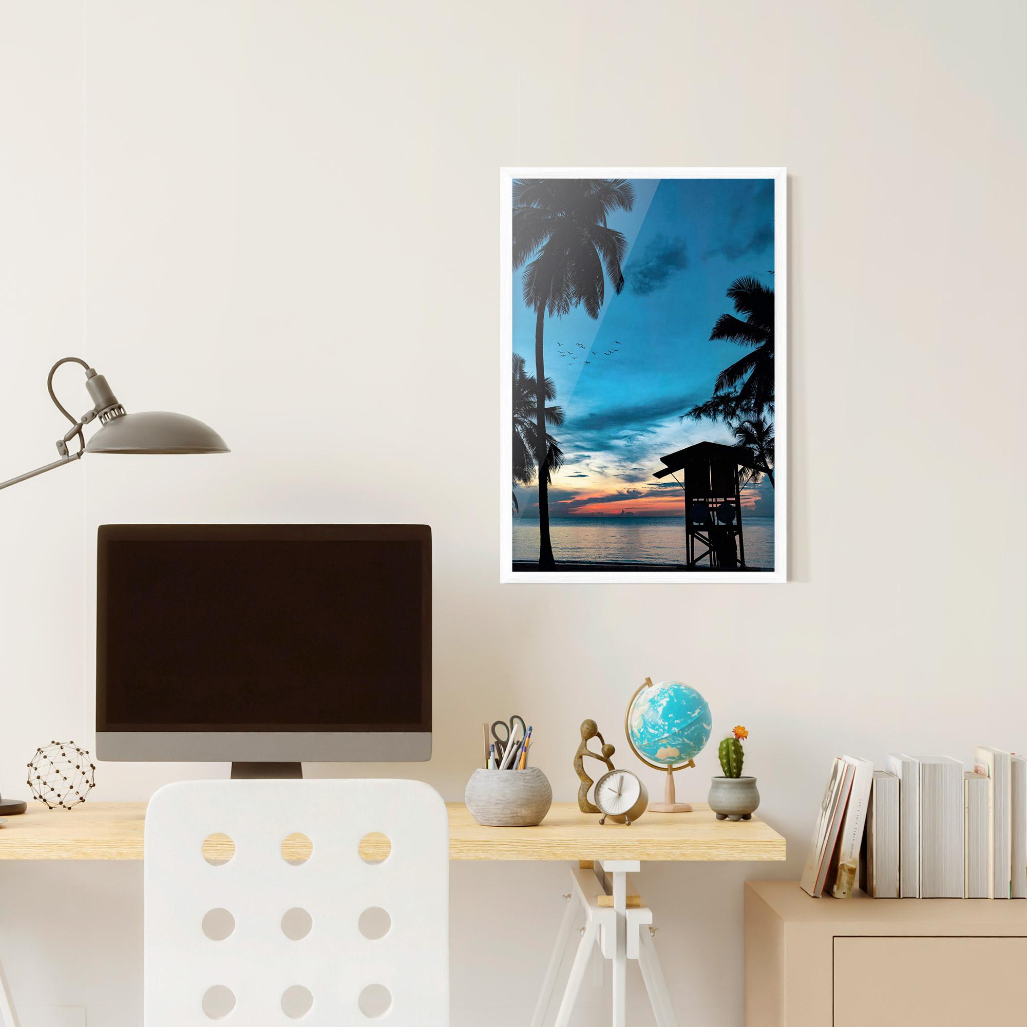 Plakat w Ramie Palm Shilouette mockup 6