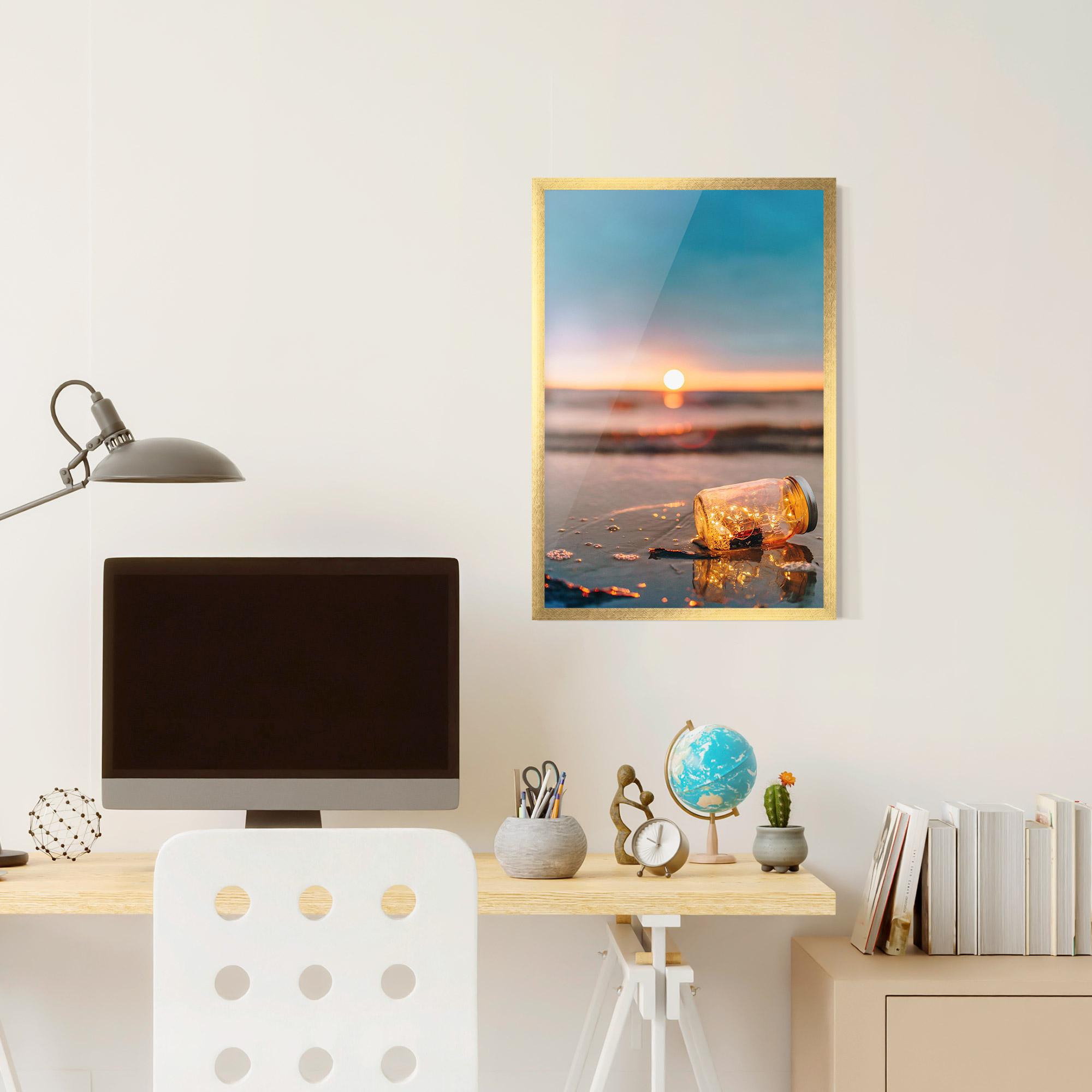 Plakat w Ramie Jar With Lights mockup 6